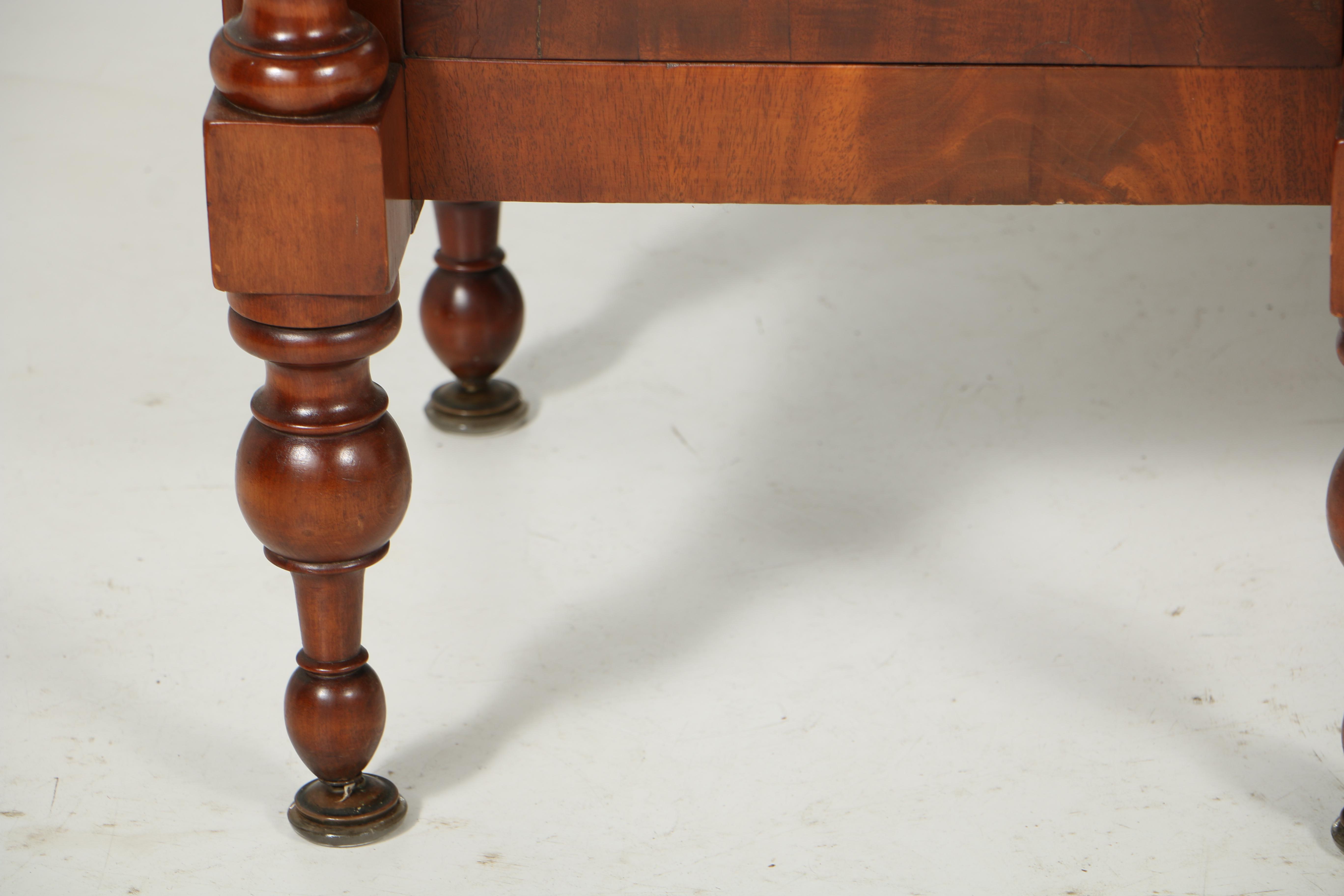 Antique Late Classical Mahogany and Cherry Sideboard