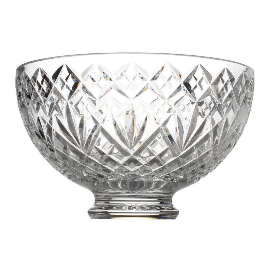 Signed Waterford Crystal Centerpiece Bowl