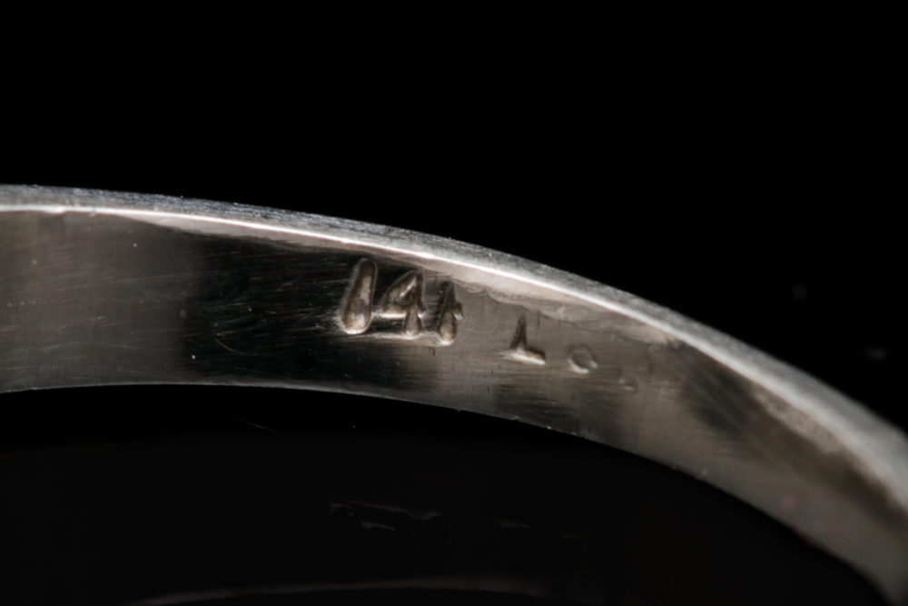 14K White Gold and Diamond Solitaire Ring