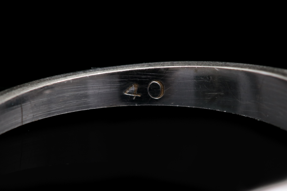 14K White Gold and Diamond Solitaire Ring