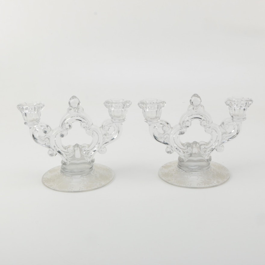 Glass Candle Holders