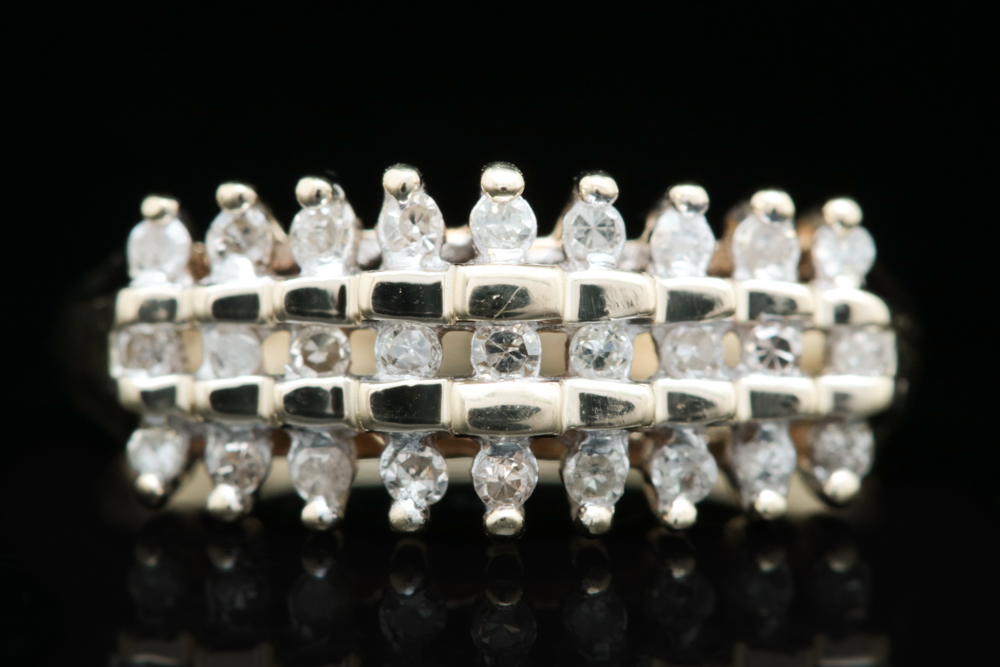 10K Yellow Gold and Diamond Ring