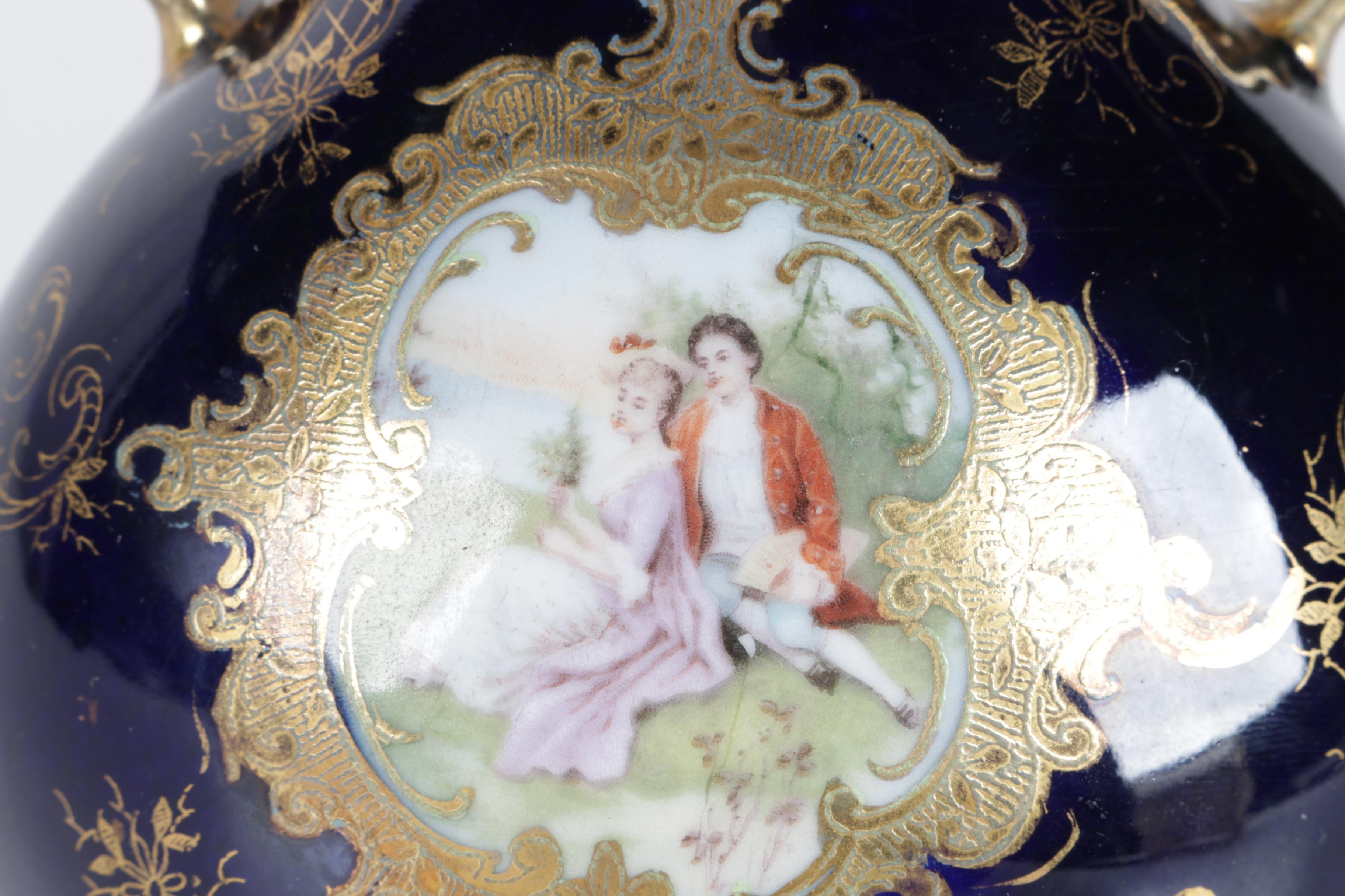 Vintage Sevres Style Urn Table Lamps Including G. Rochette