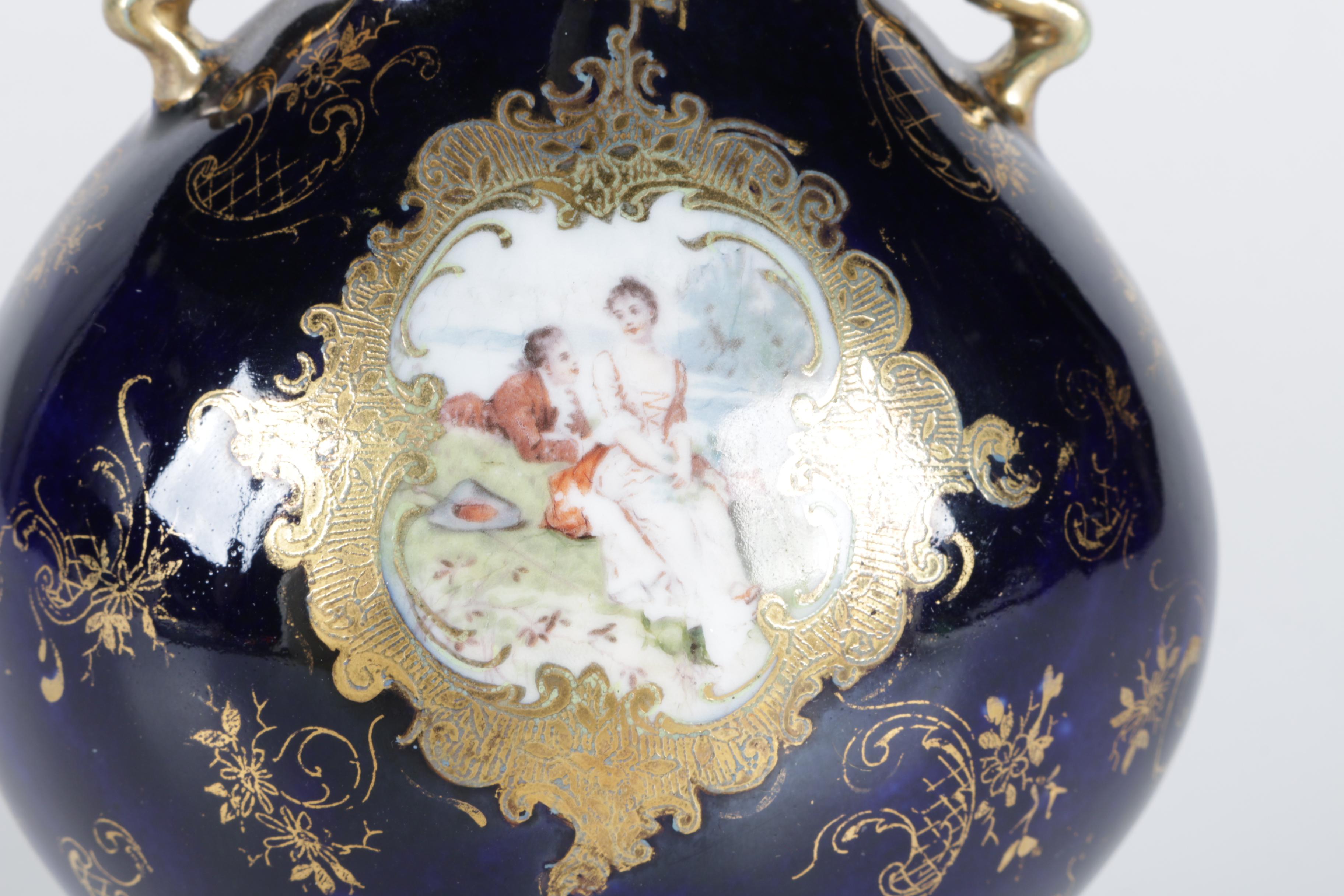 Vintage Sevres Style Urn Table Lamps Including G. Rochette