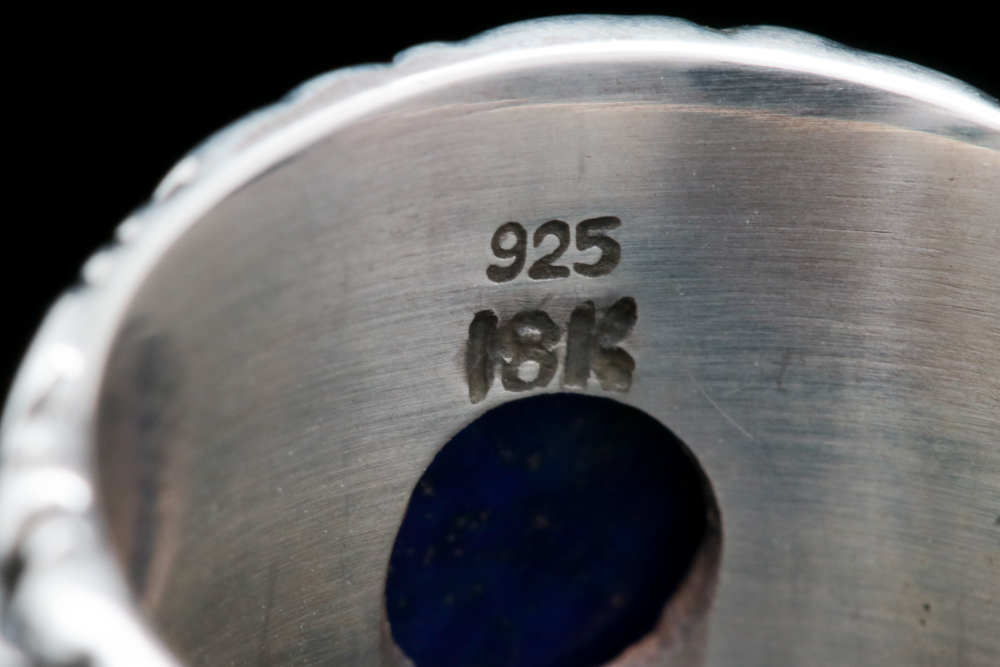 Robert Manse Sterling Silver, 18K Yellow Gold and Lapis Lazuli Ring