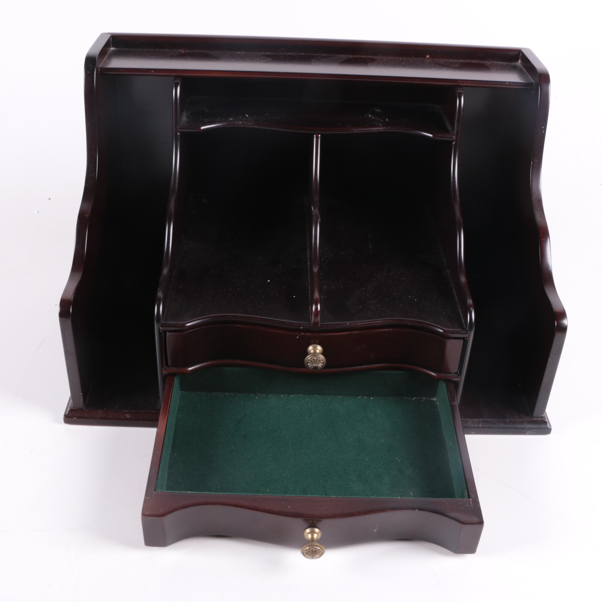 Desk Caddy by Bombay, Bamboo Box and Candle Holder