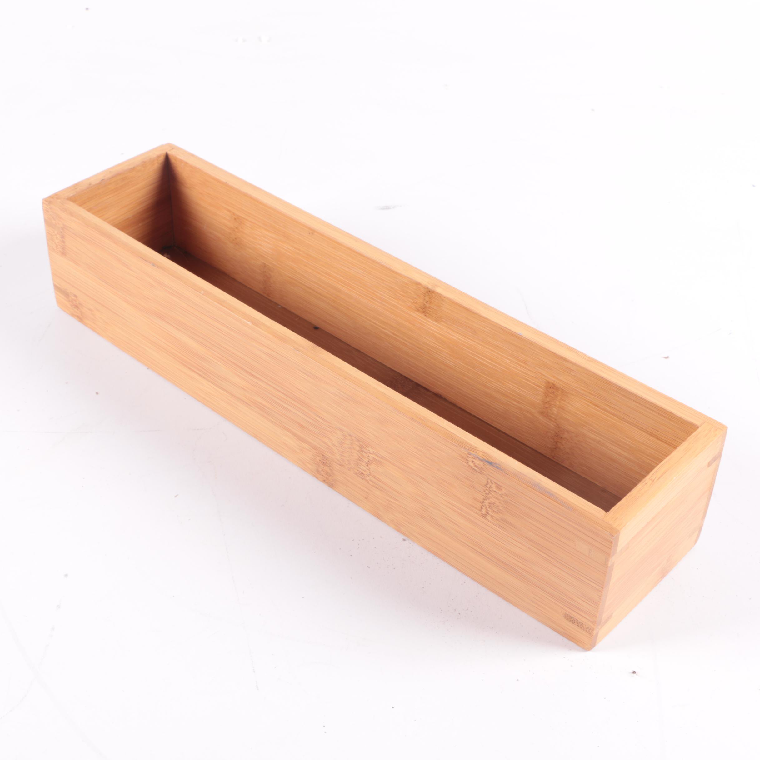 Desk Caddy by Bombay, Bamboo Box and Candle Holder