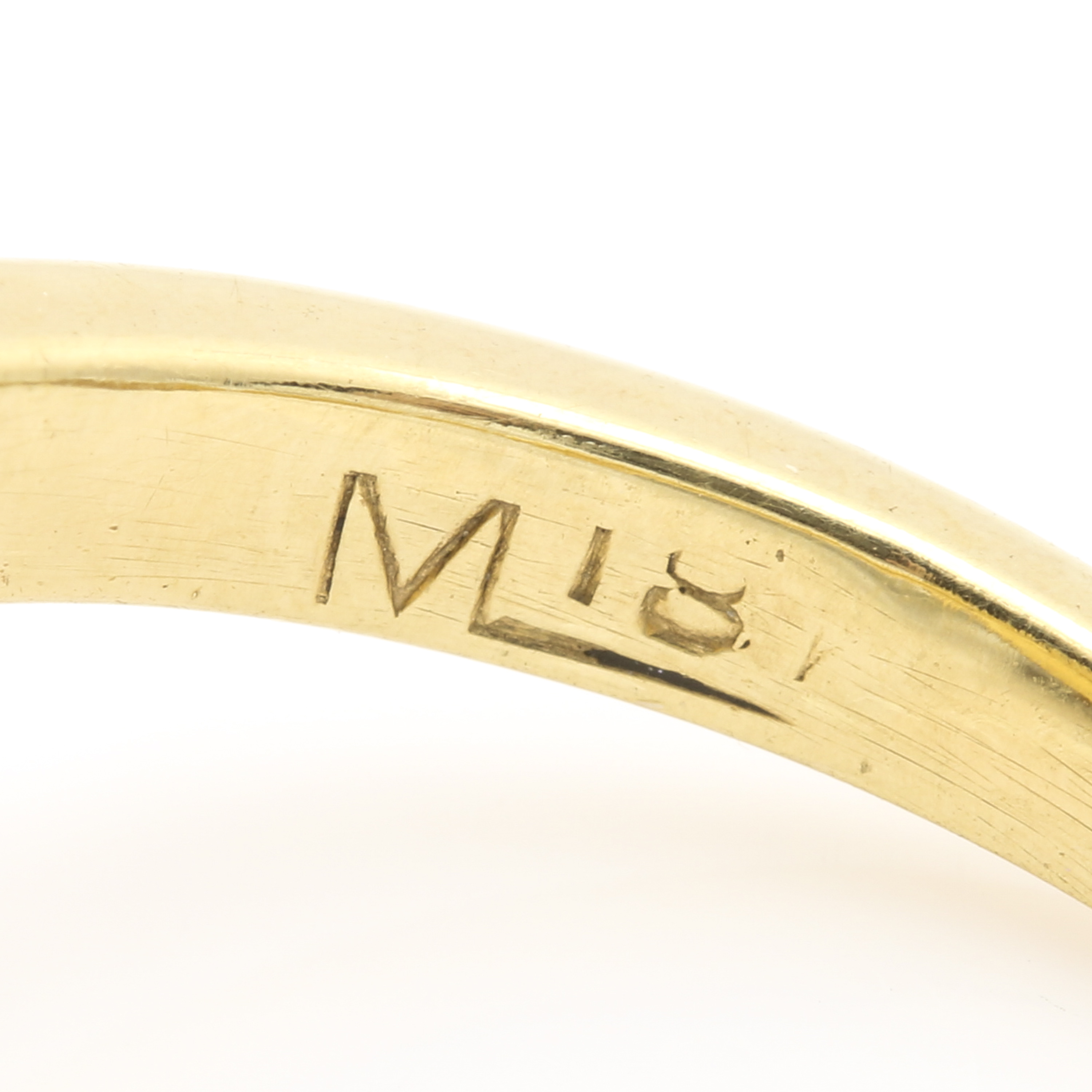 18K Yellow Gold Gemstone and Diamond Tutti Frutti Ring