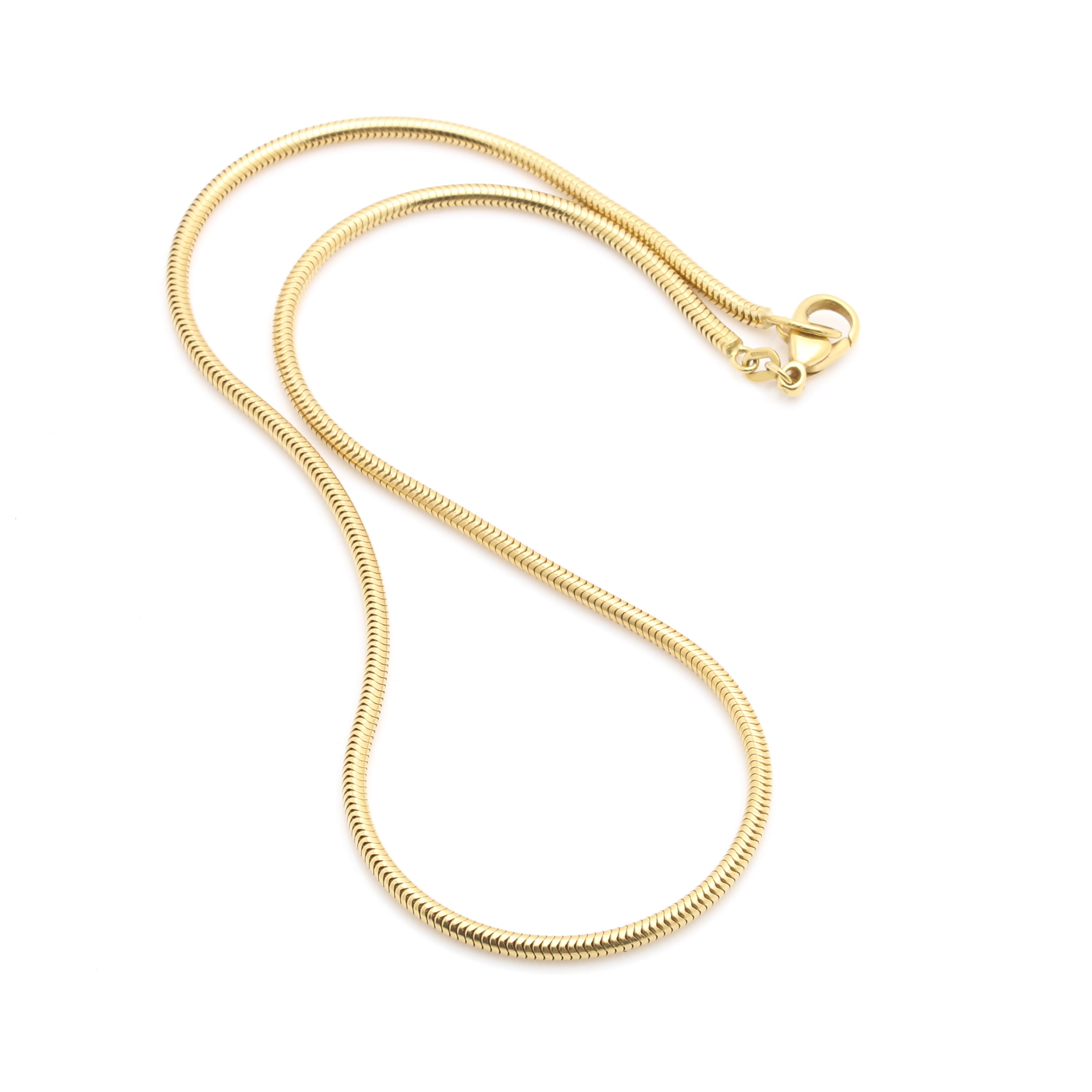 18K Yellow Gold Snake Chain Necklace
