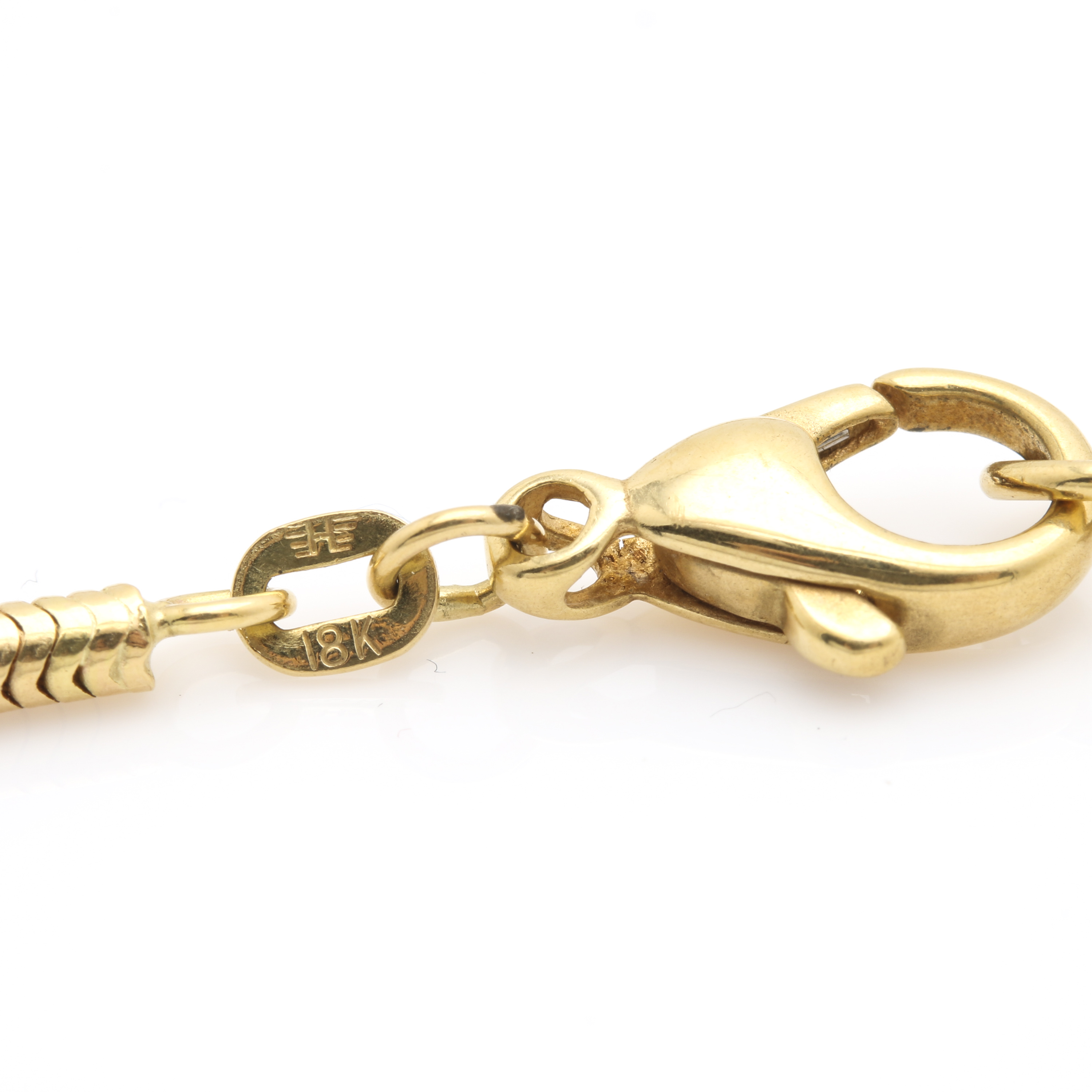 18K Yellow Gold Snake Chain Necklace