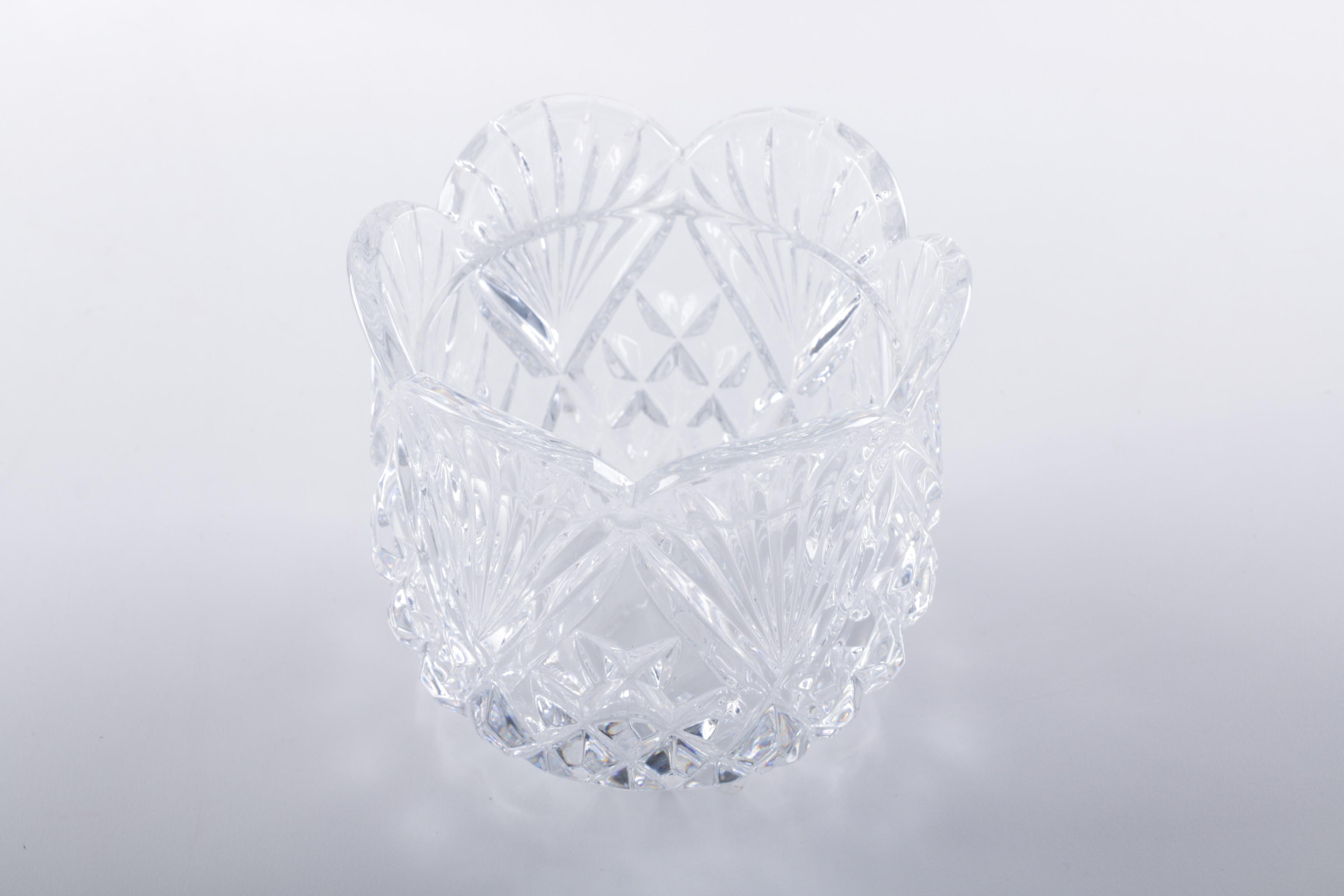 Crystal Dish and Decanter
