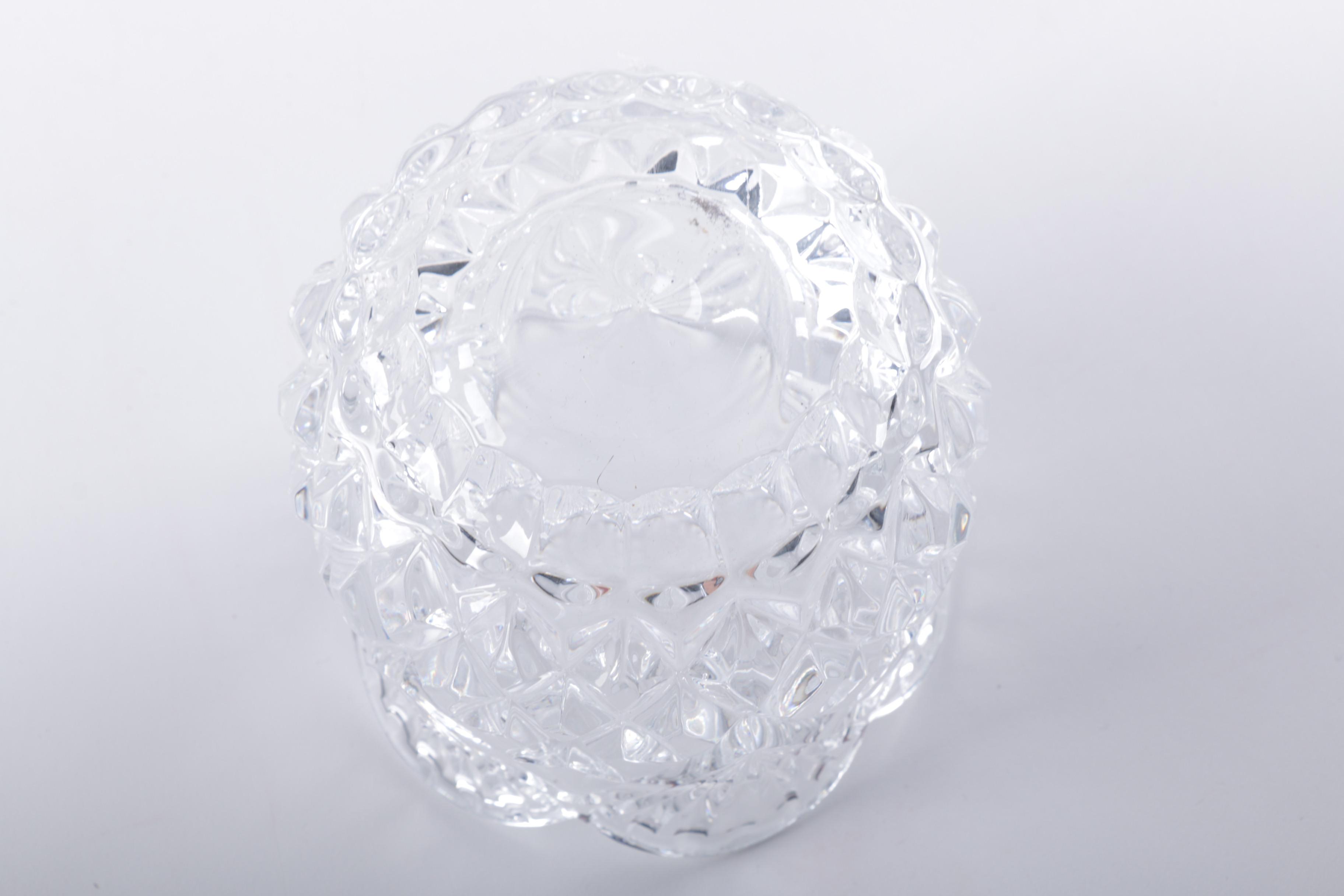 Crystal Dish and Decanter