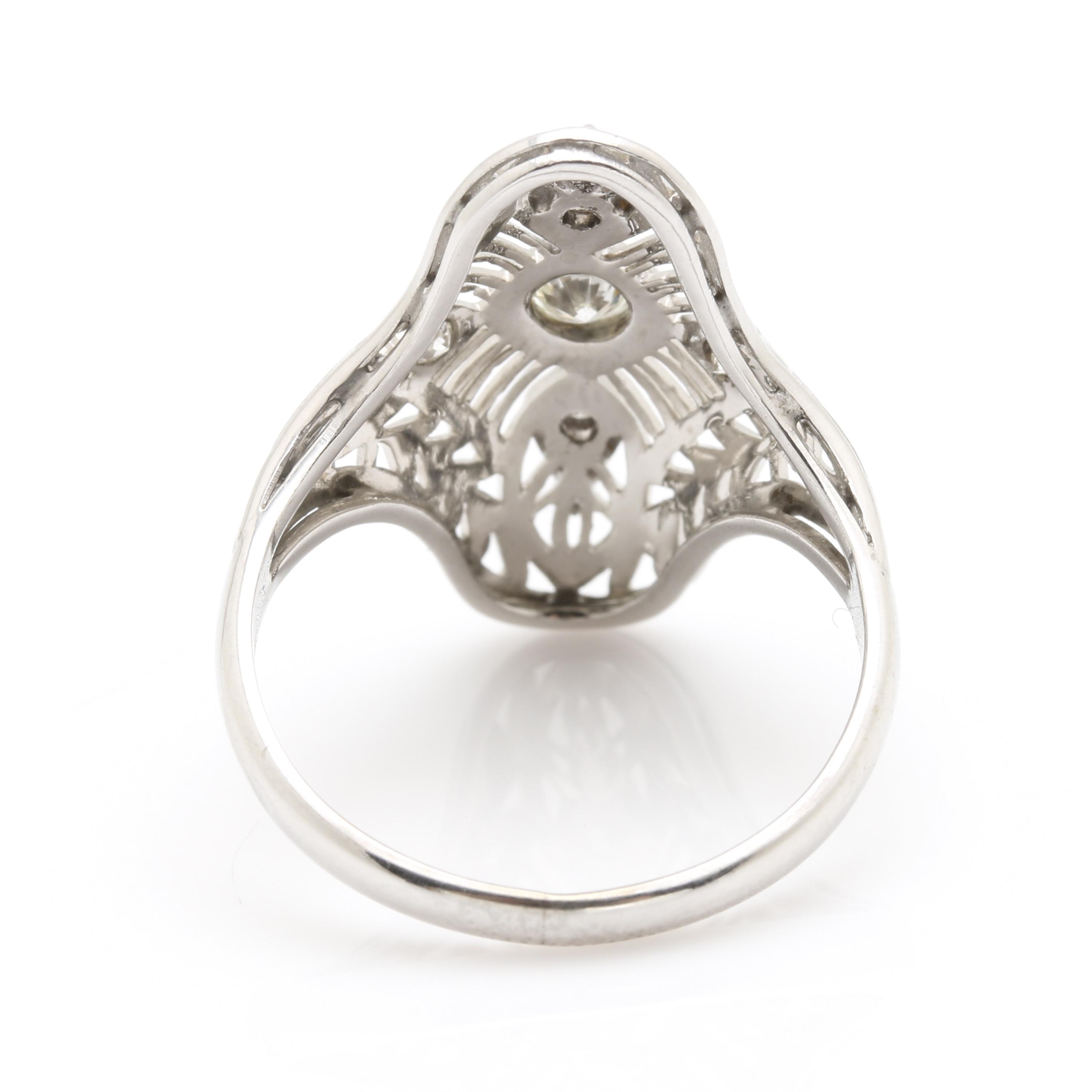 14K White Gold Diamond Ring