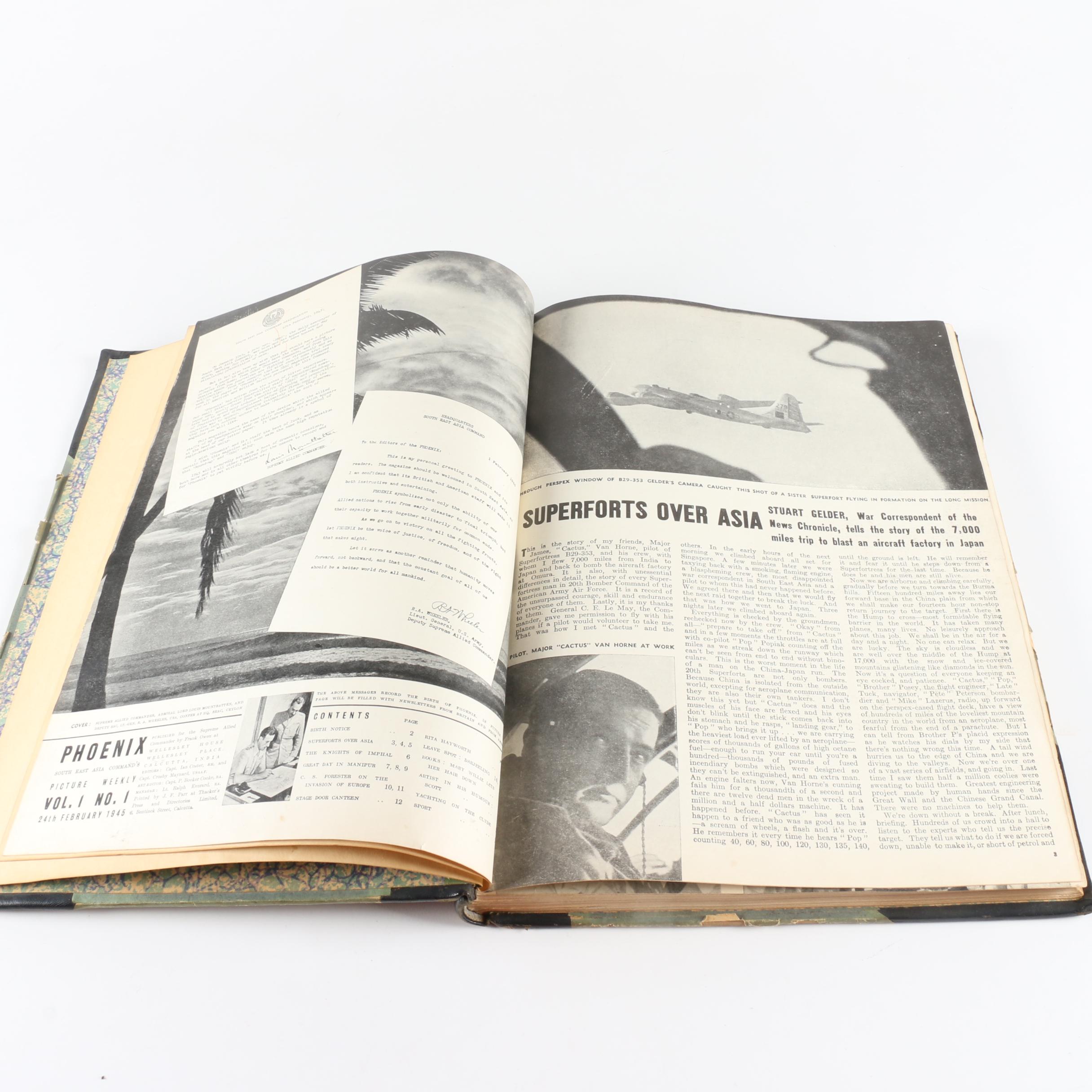 1945 Two-Volumes of "Phoenix" Magazine