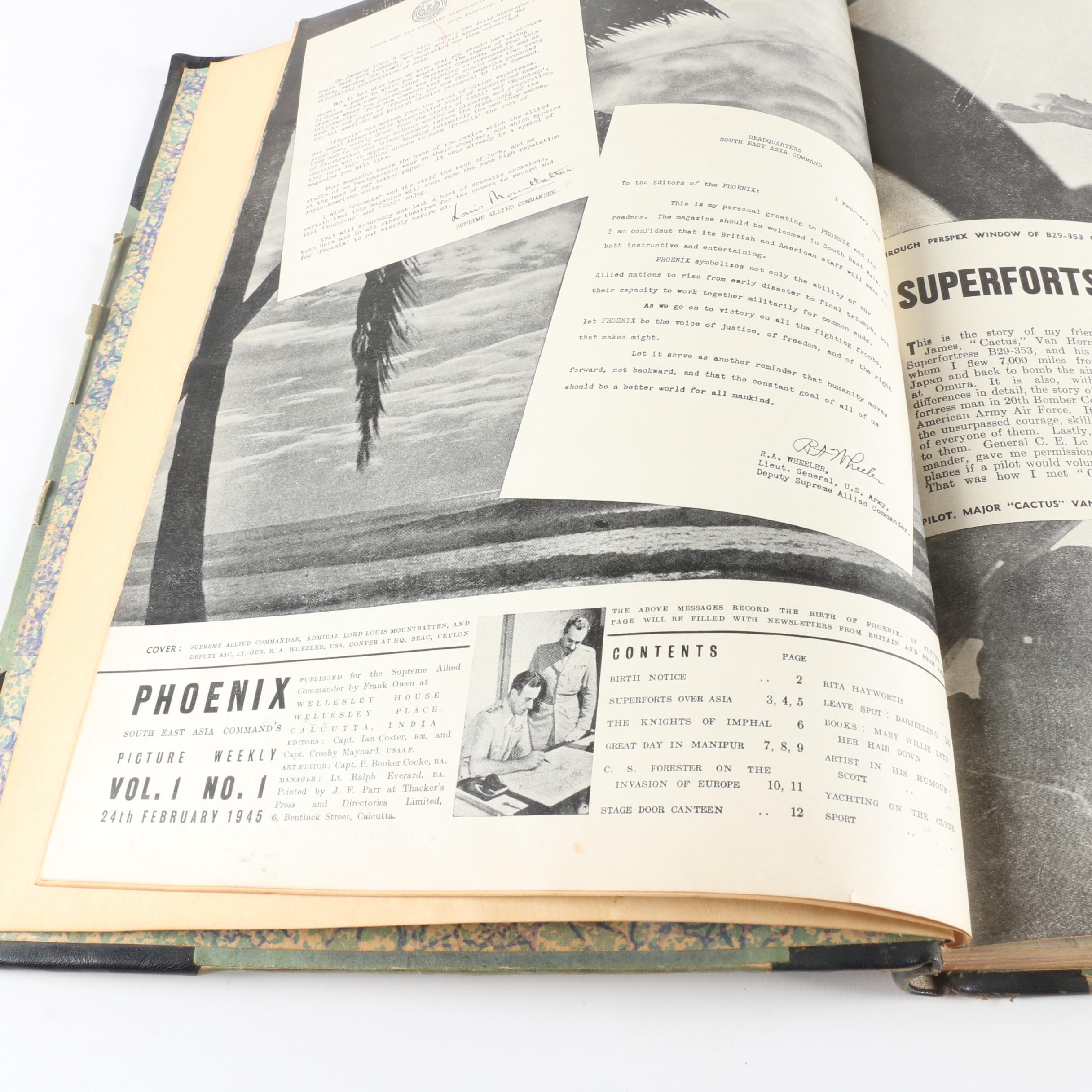 1945 Two-Volumes of "Phoenix" Magazine