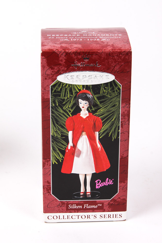 Variety of Hallmark Keepsake Barbie Doll Holiday Ornaments