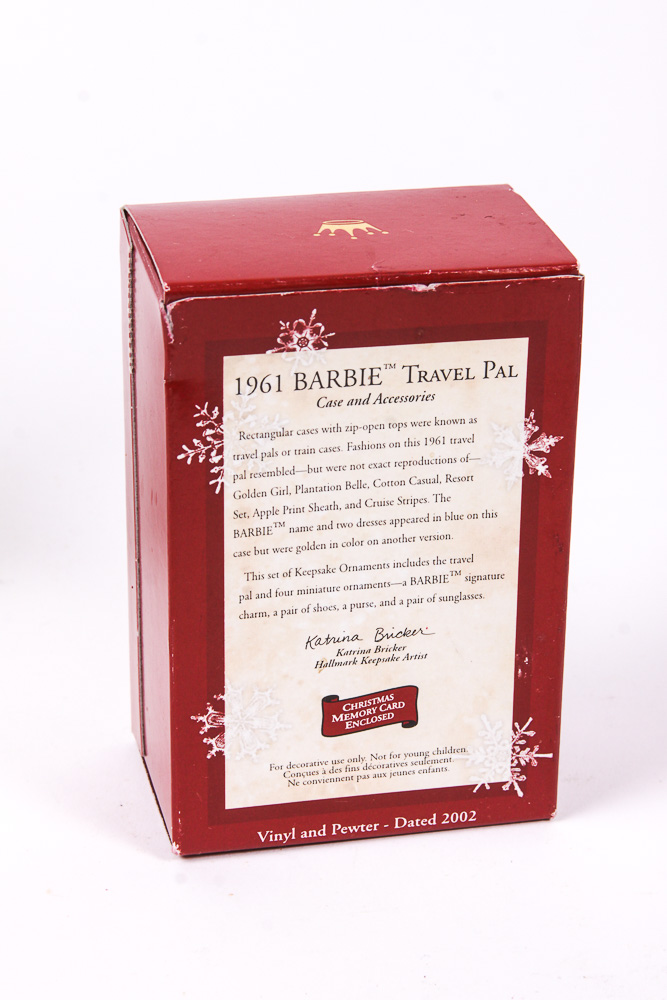 Variety of Hallmark Keepsake Barbie Doll Holiday Ornaments