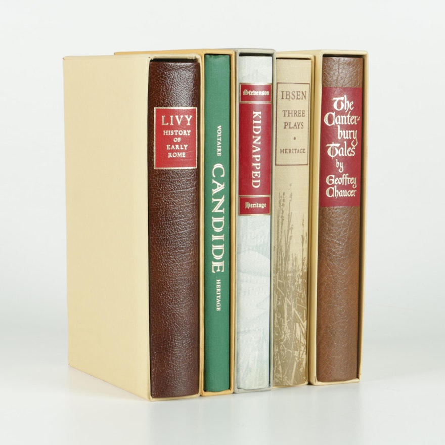 Heritage Press Boxed Editions of Illustrated Literature Classics