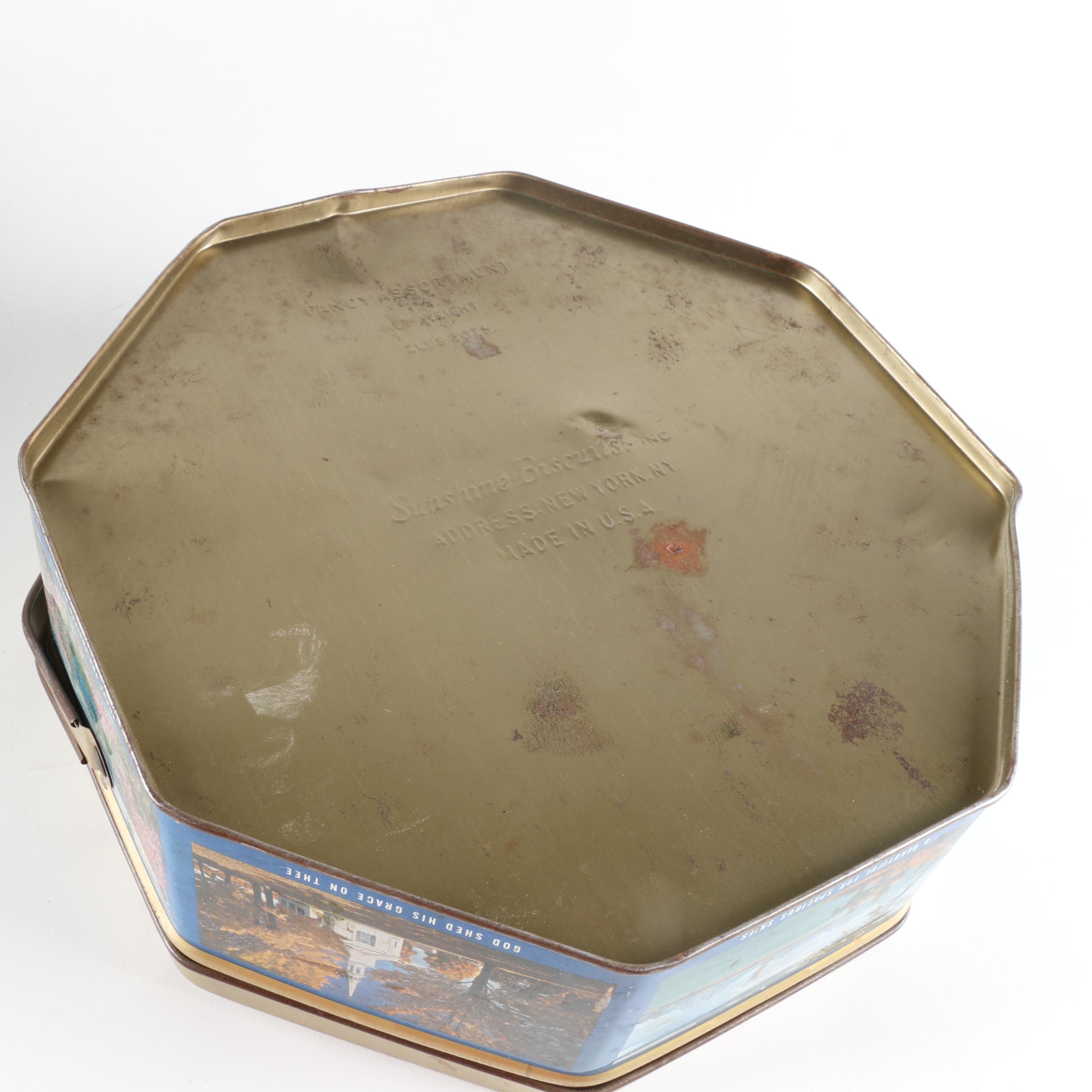 Collection of Vintage Loose Wiles Biscuit Tins