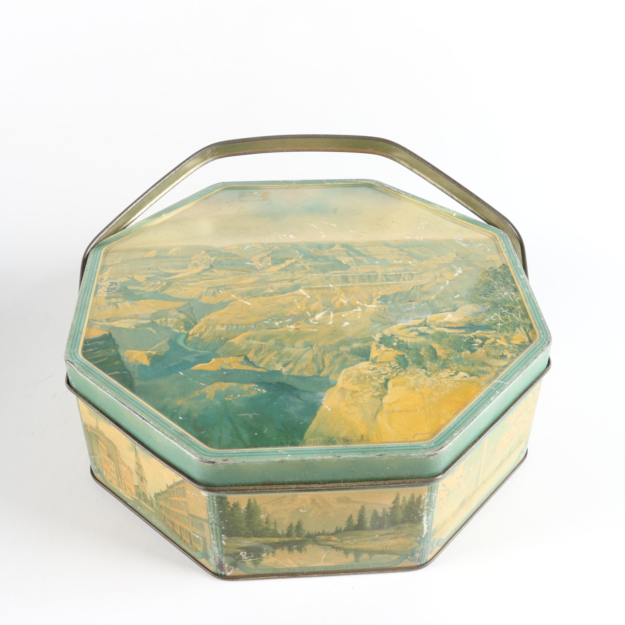 Collection of Vintage Loose Wiles Biscuit Tins