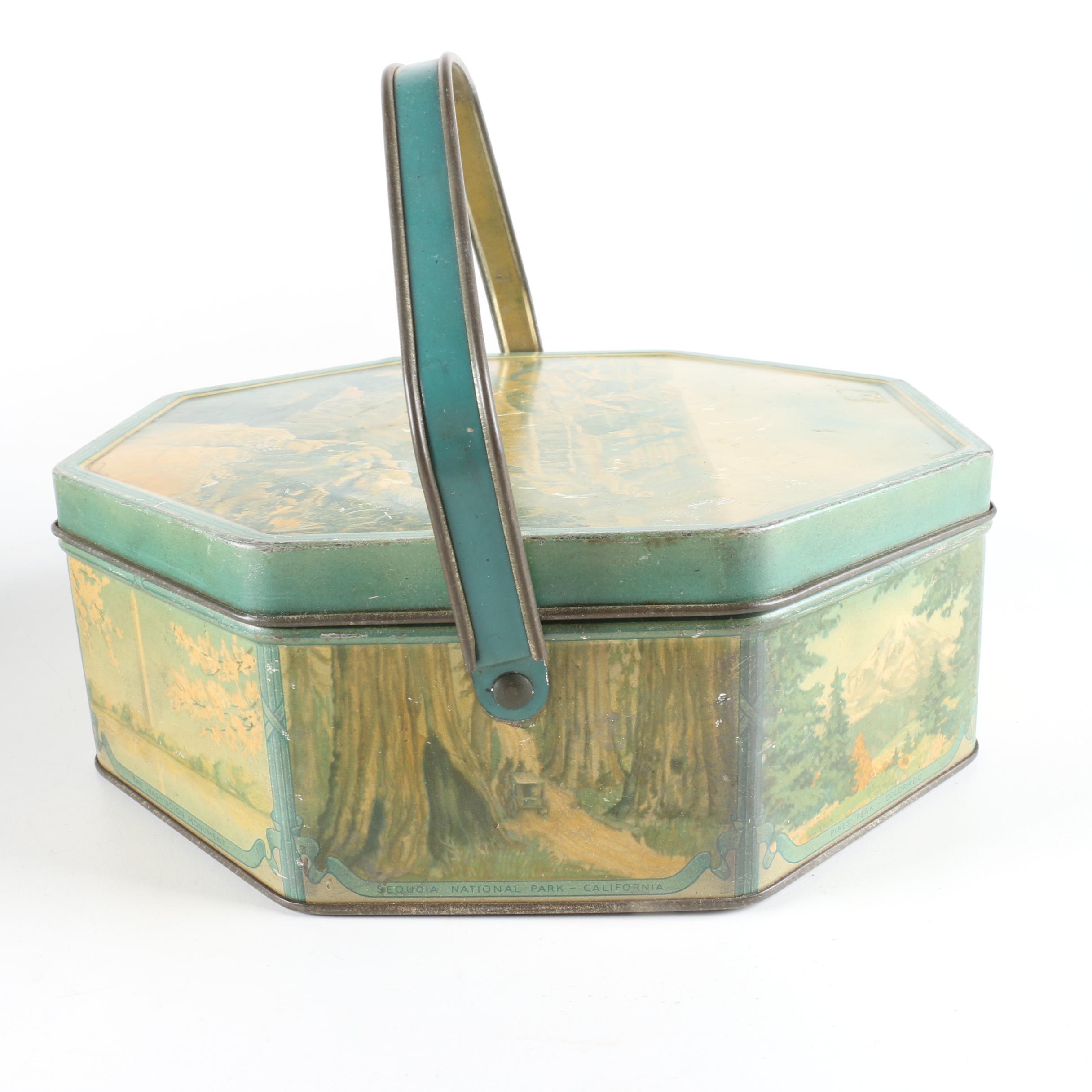 Collection of Vintage Loose Wiles Biscuit Tins