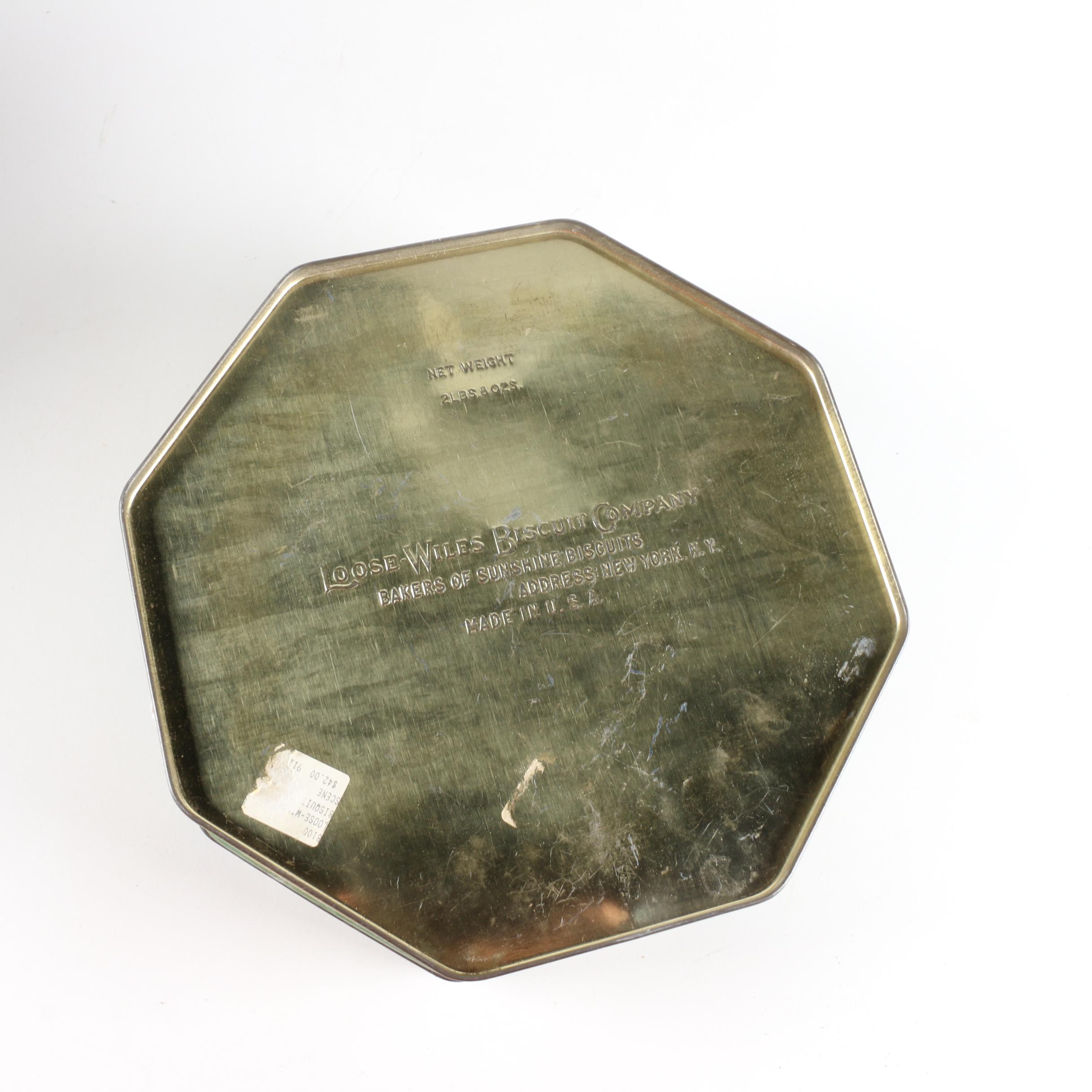 Collection of Vintage Loose Wiles Biscuit Tins