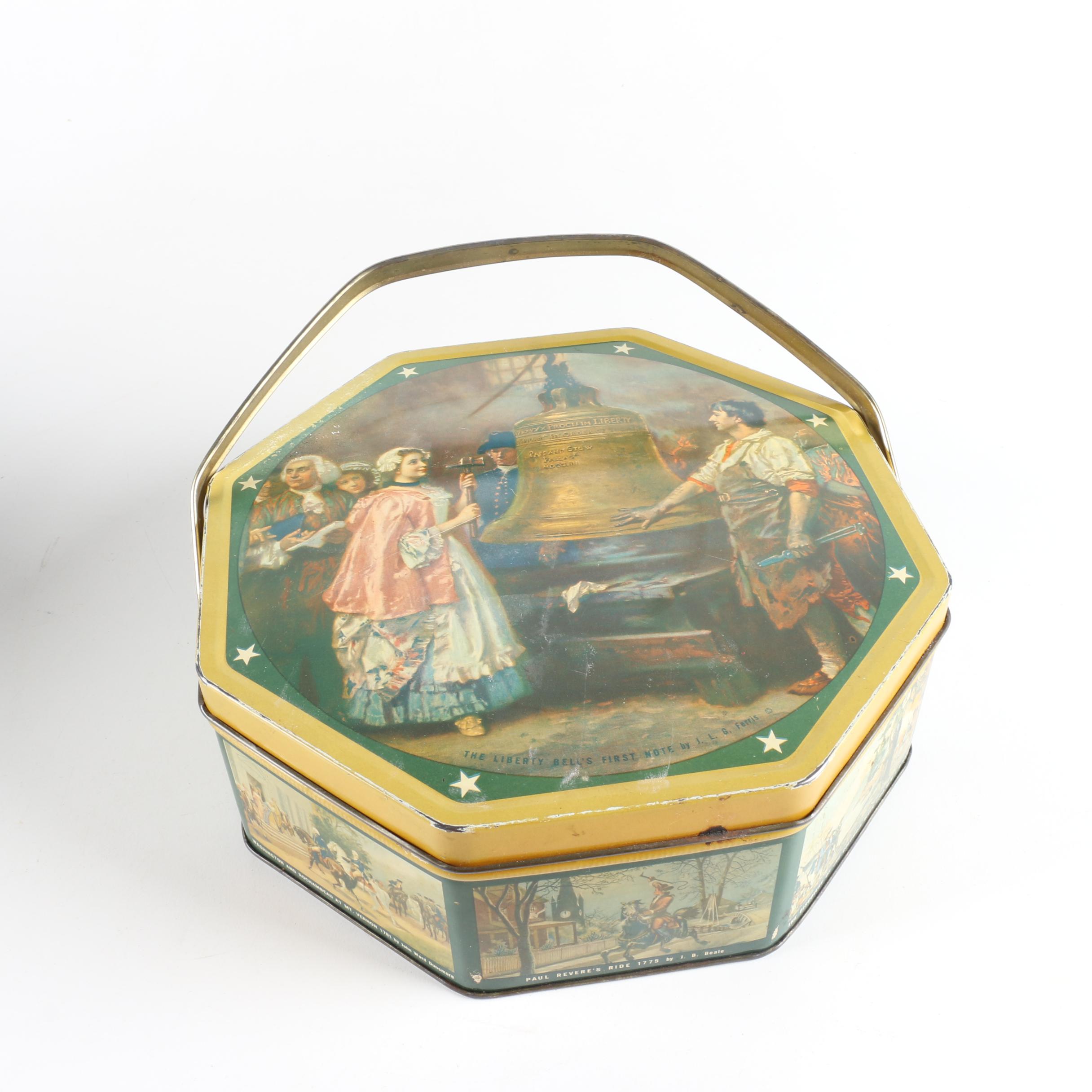 Collection of Vintage Loose Wiles Biscuit Tins