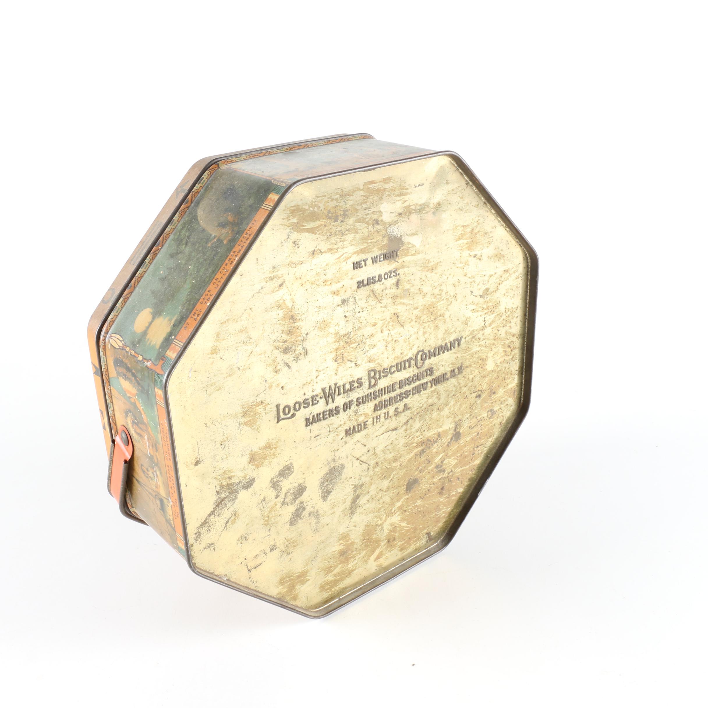 Collection of Vintage Loose Wiles Biscuit Tins