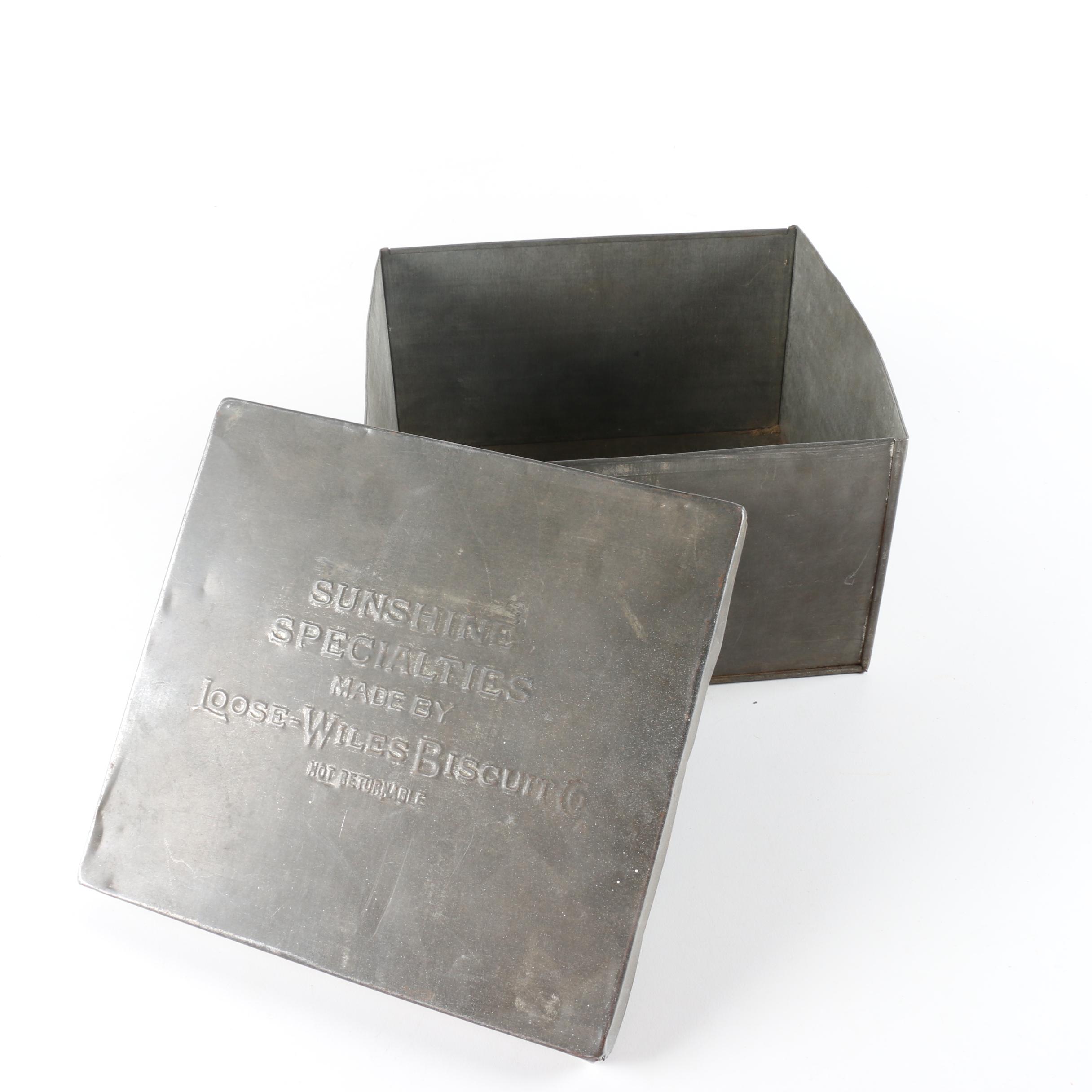 Collection of Vintage Loose Wiles Biscuit Tins