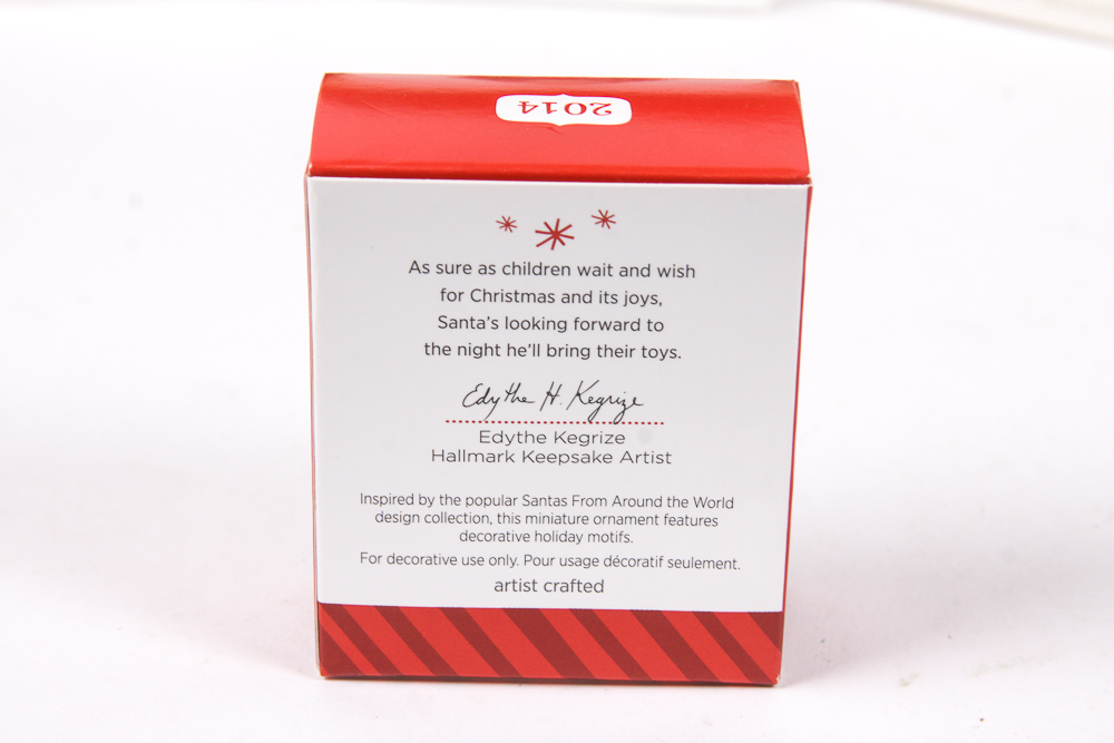 Hallmark Holiday Wreath and "Santas Around the World" Ornaments