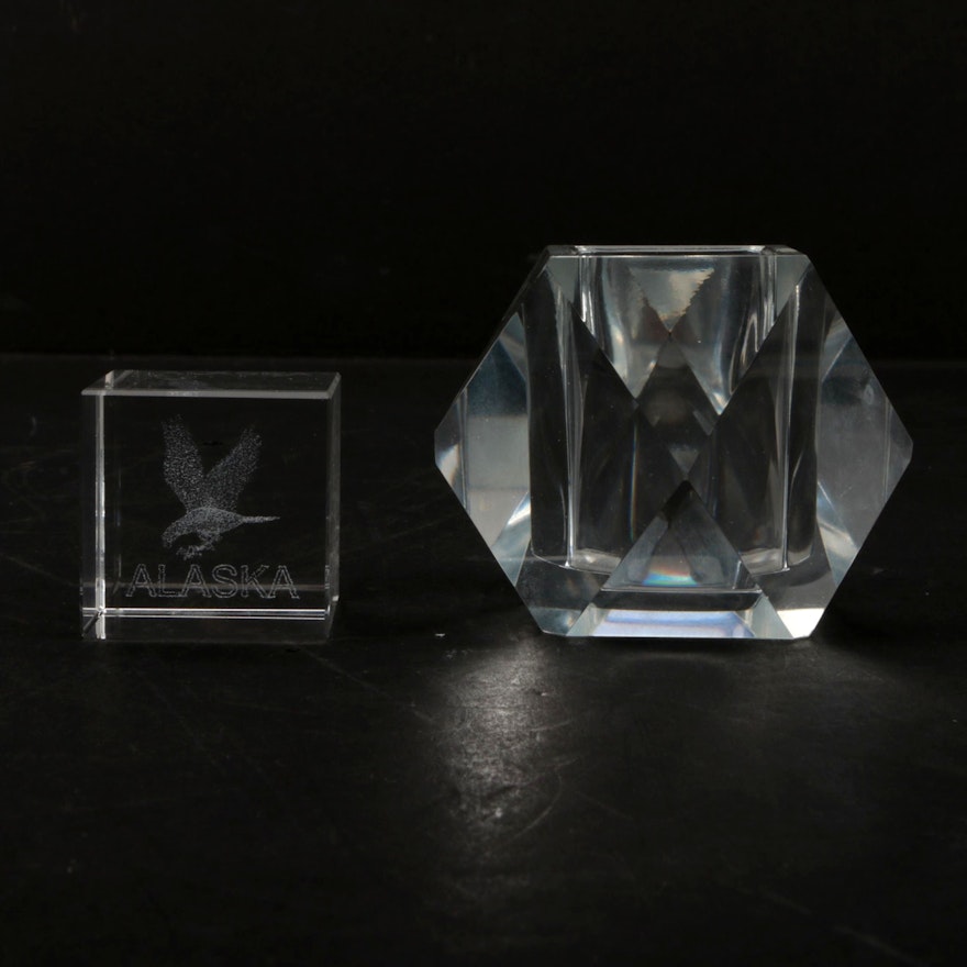 Crystal Votive Holder and Paperweight