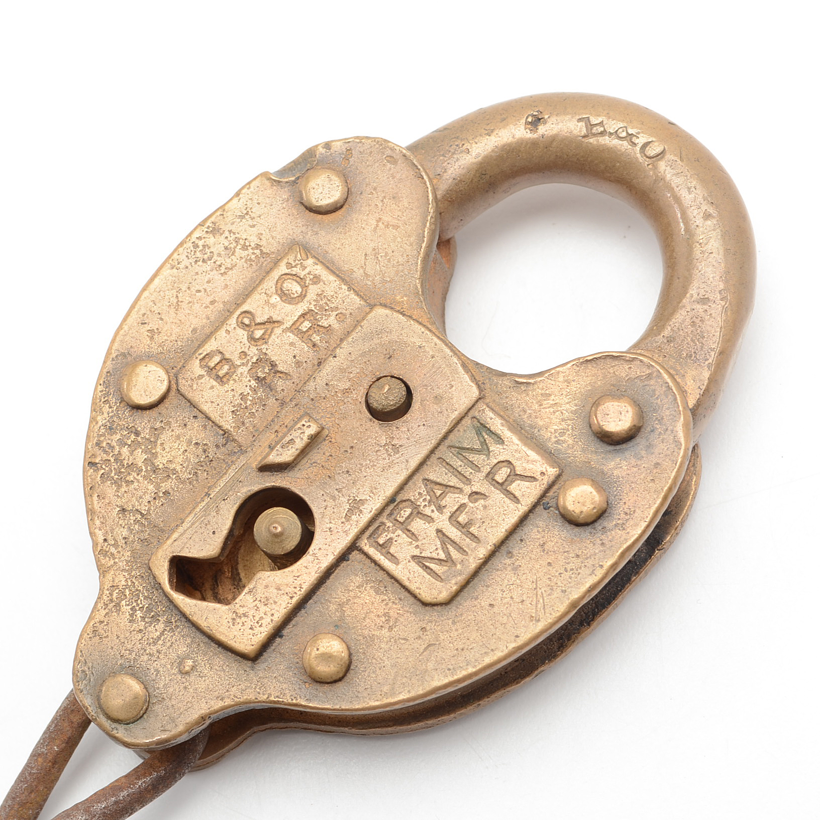 B&O Rail Road Switch Lock With Key