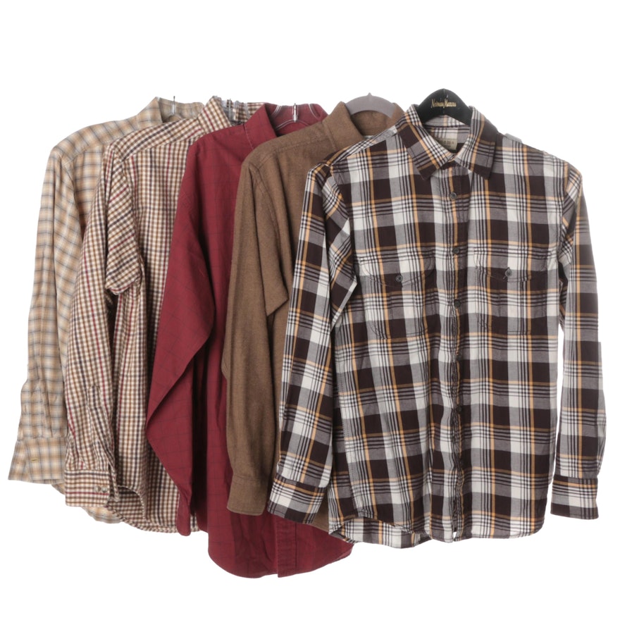 Men's Flannel Shirts Including Tommy Bahama and Turnbury