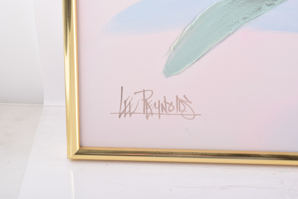 Lee Reynolds Oil Painting on Canvas of Flowers