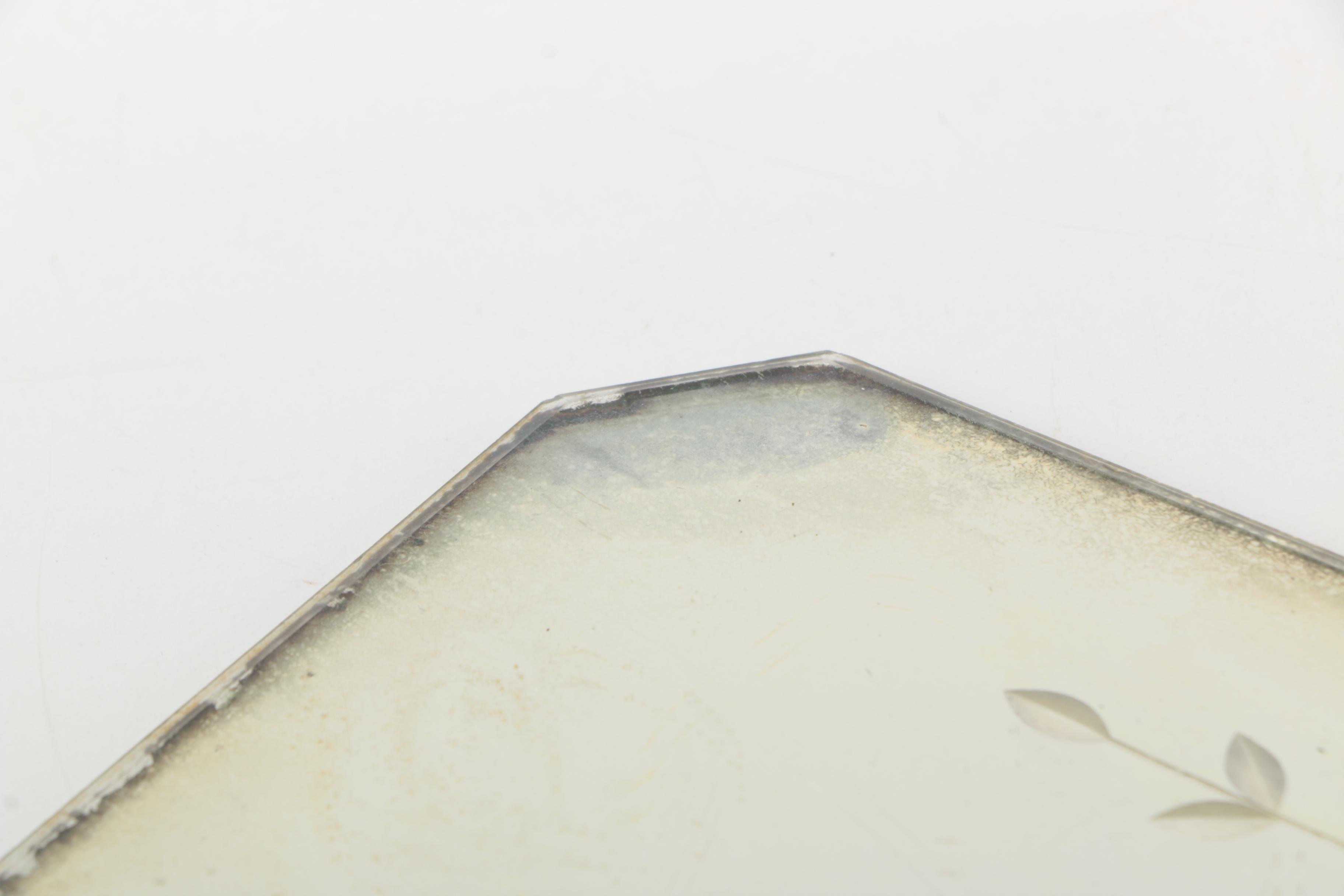 Floral Mirrored Vanity Tray