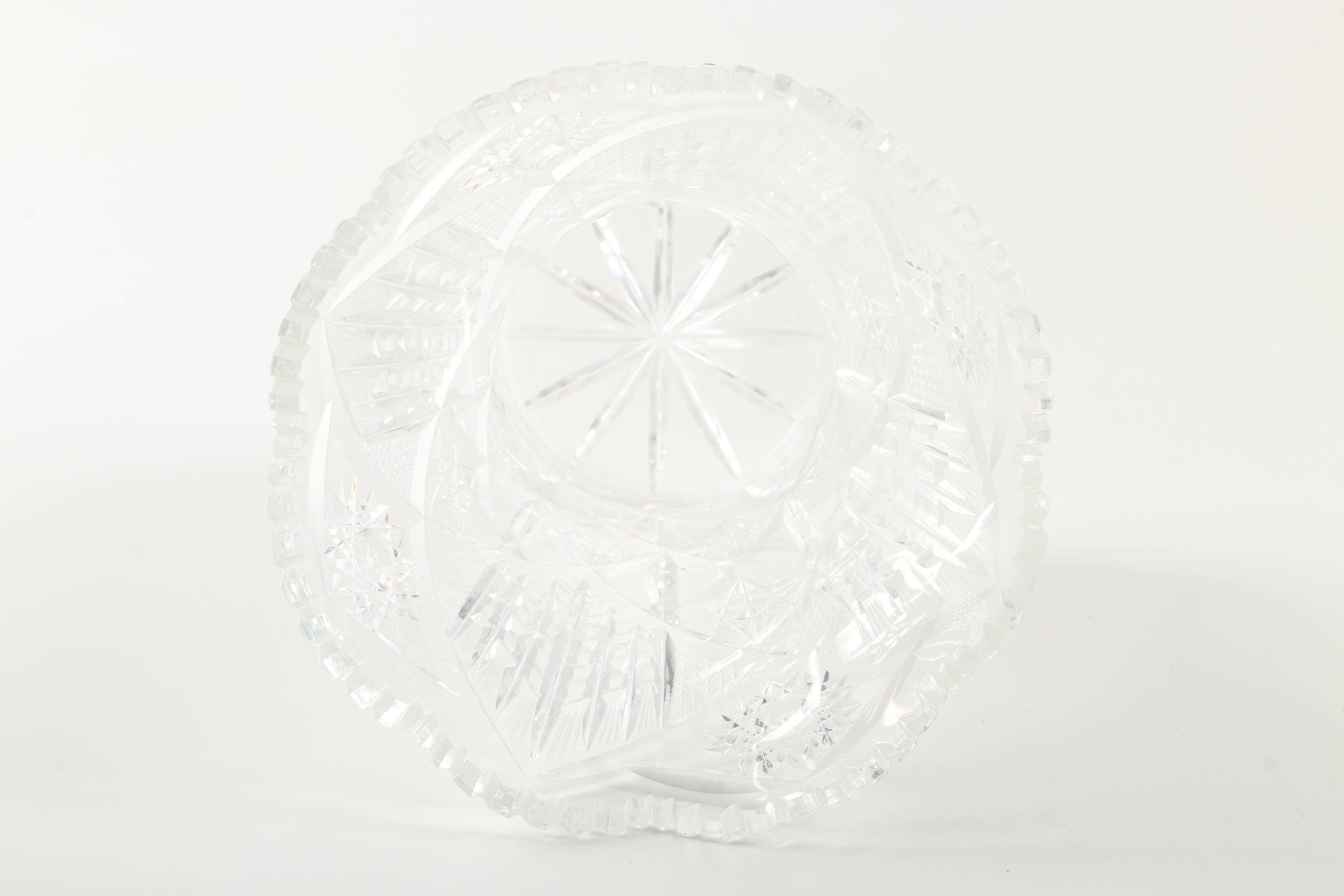 Vintage Cut Crystal Vase