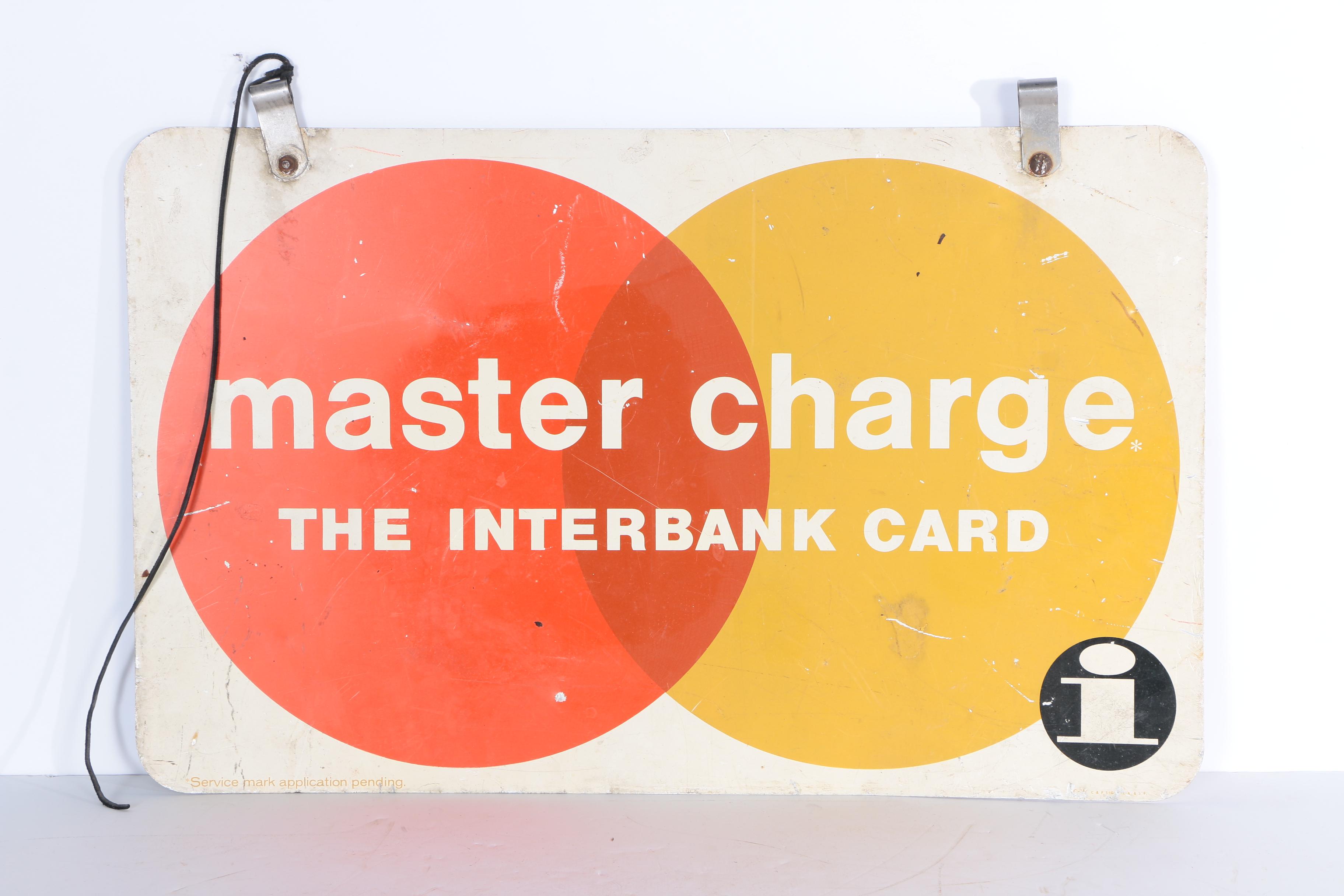 Vintage "Master Charge" Metal Sign
