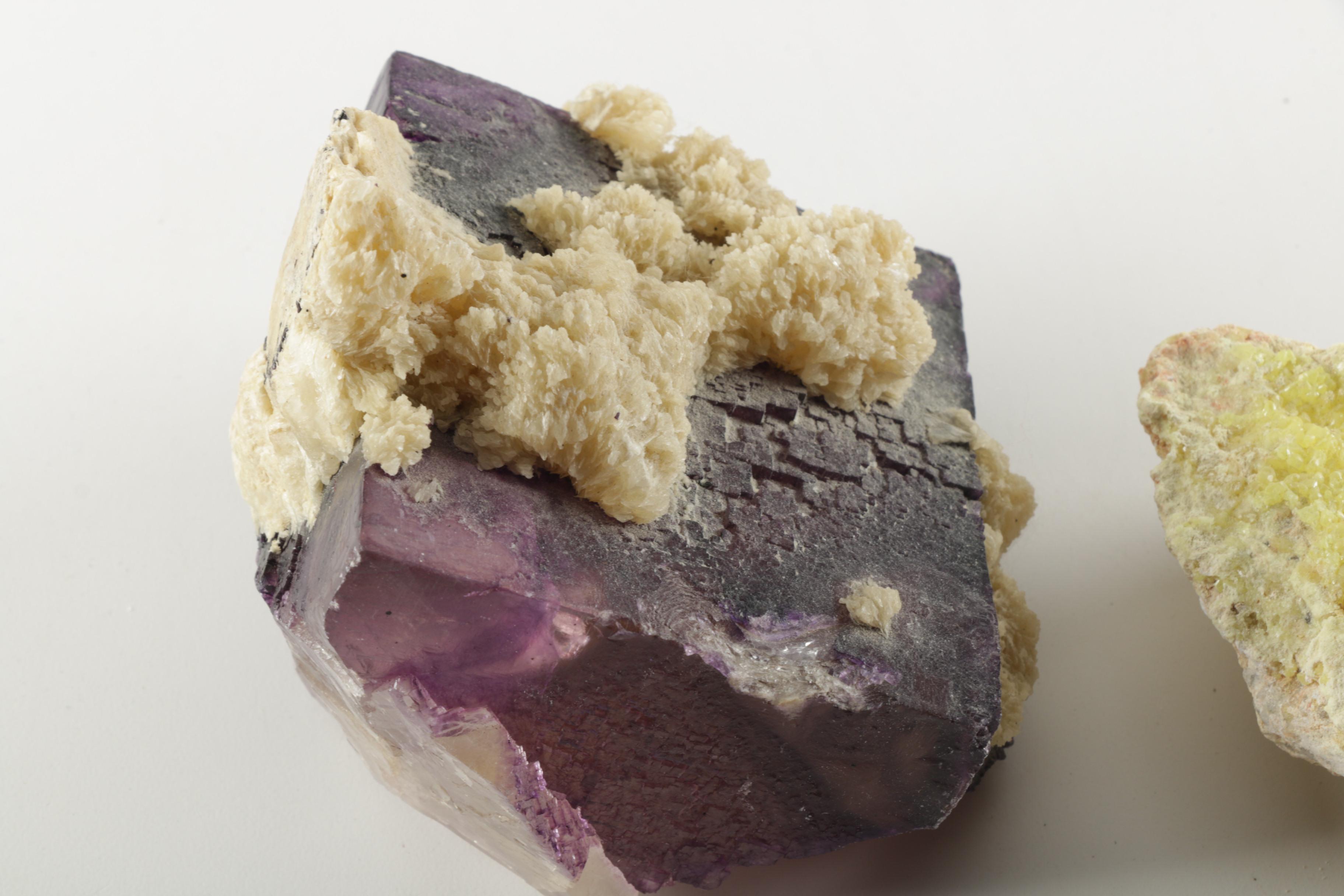 Fluorite with Barite Overgrowth Specimen