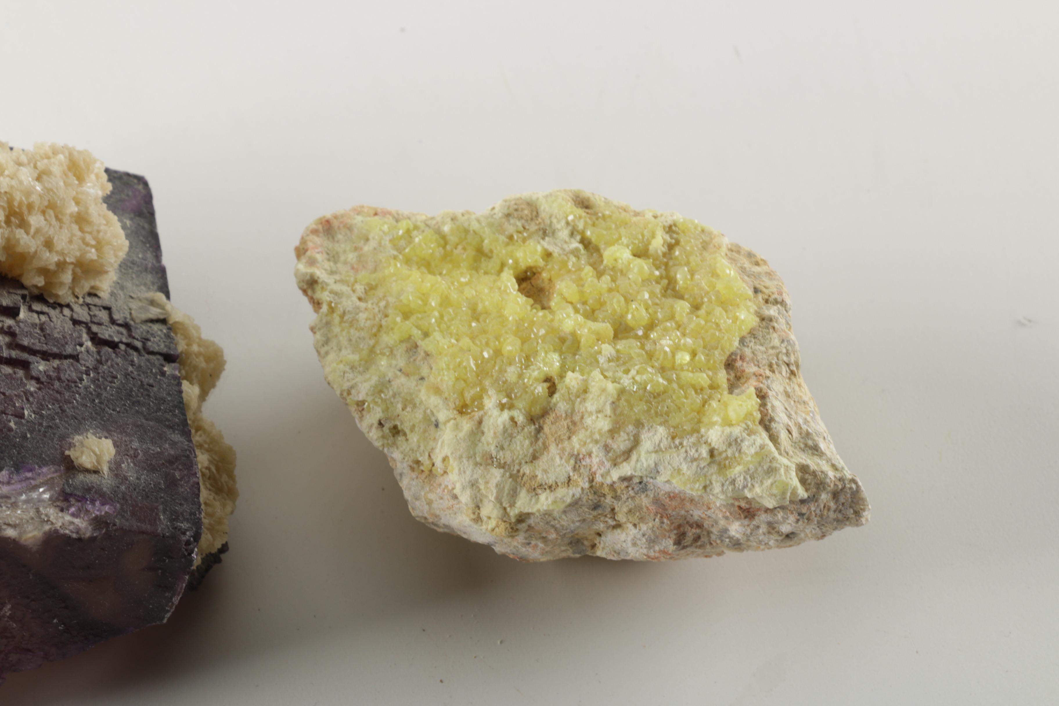 Fluorite with Barite Overgrowth Specimen