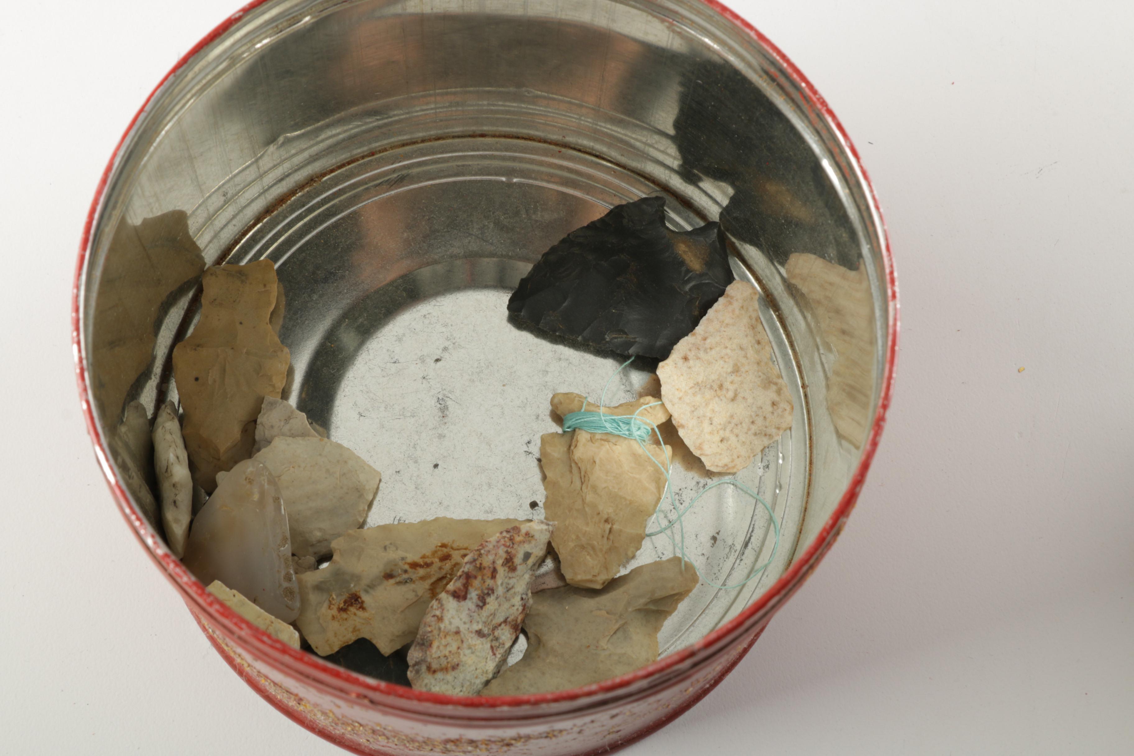 Agate Dish and Chert Points