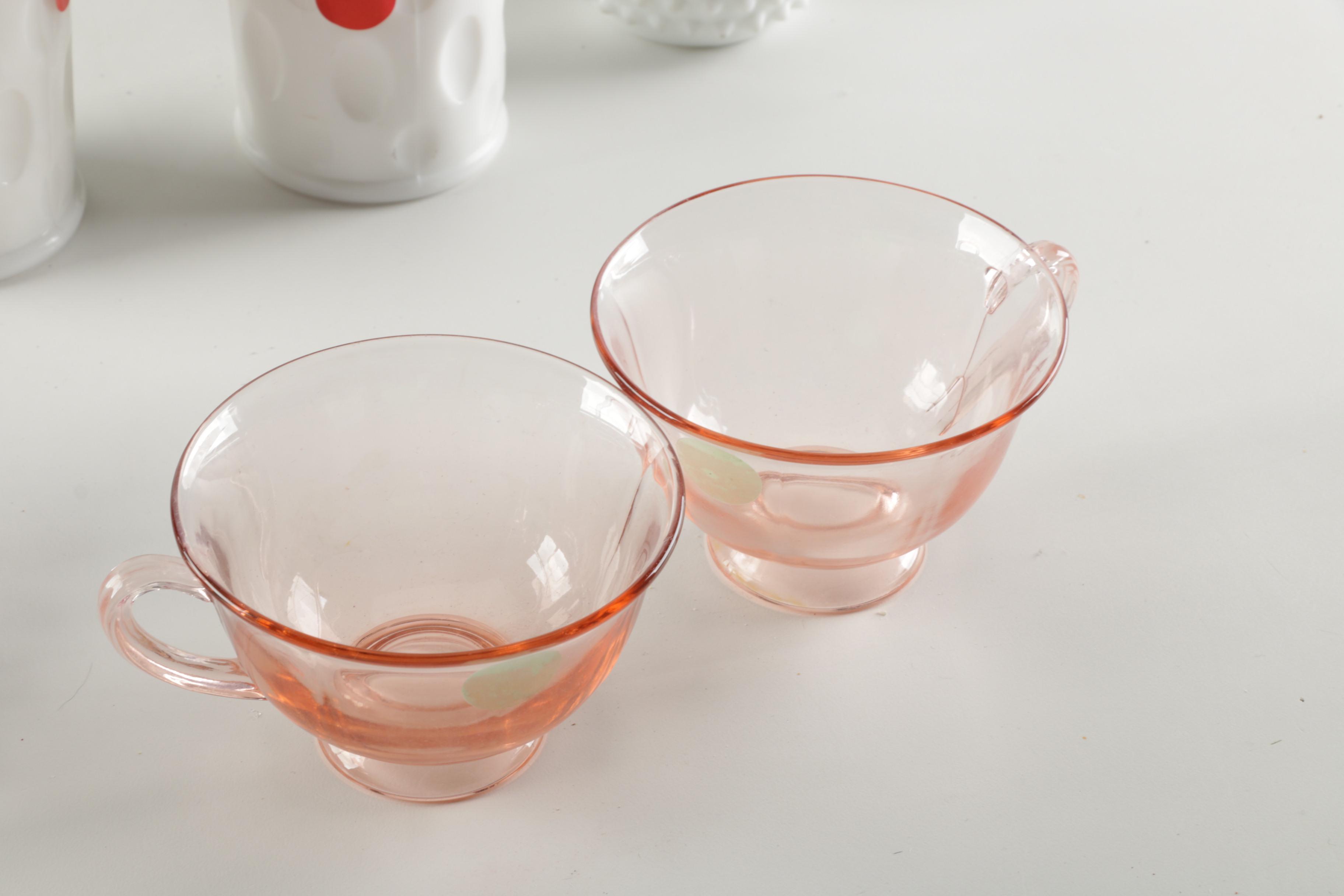 Assorted Glass Decor Items