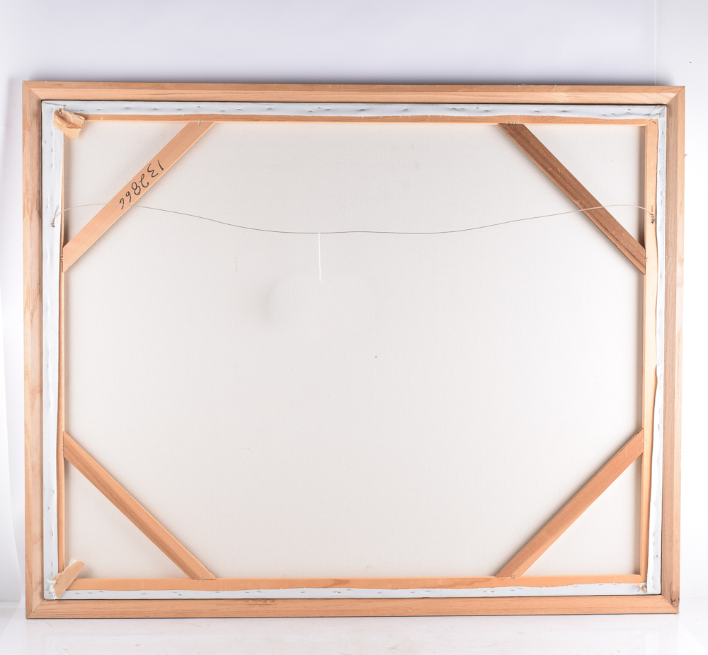 Michael Cameron Oil Painting on Canvas of an Interior Scene