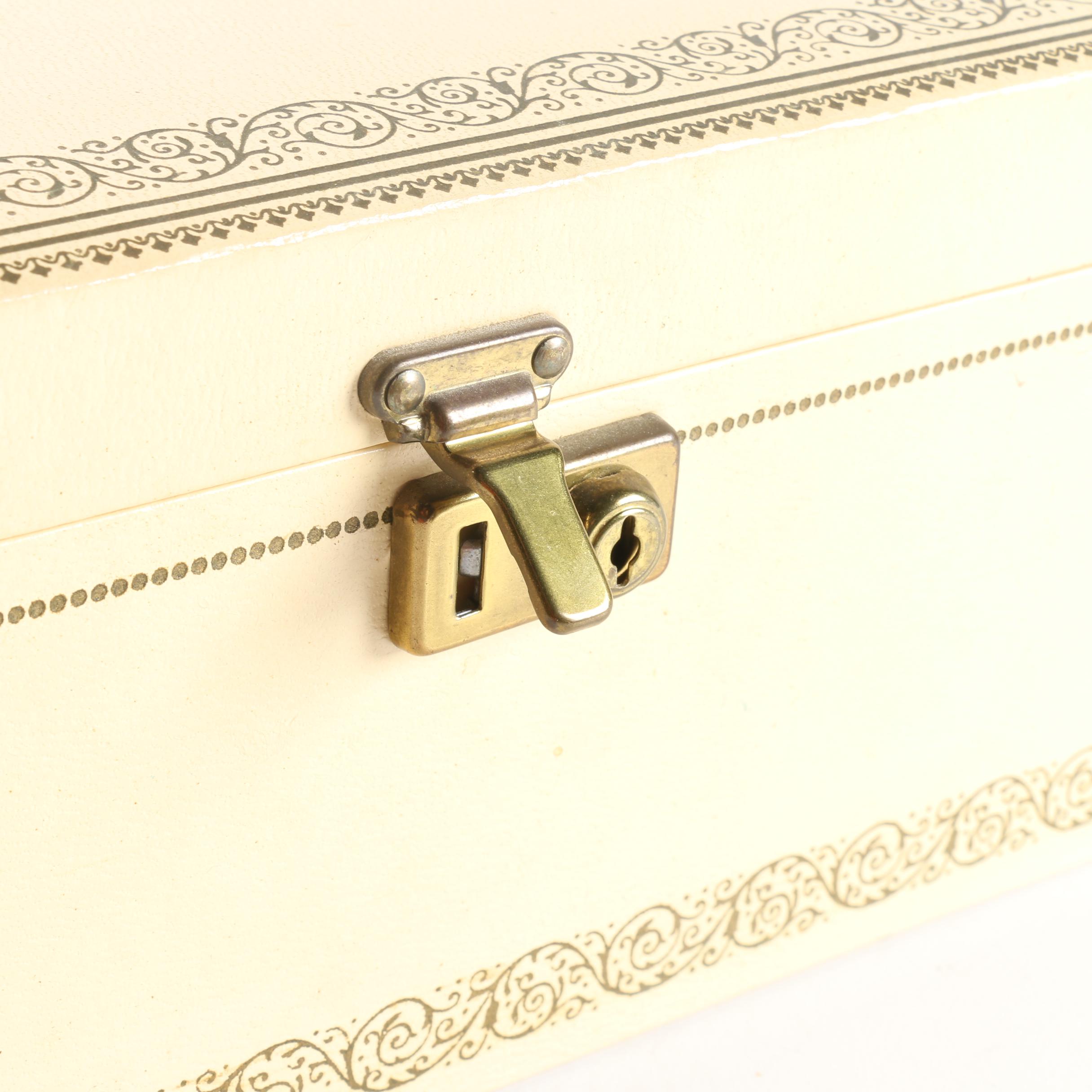 Vintage Jewelry Box and Leather Travel Photo Album