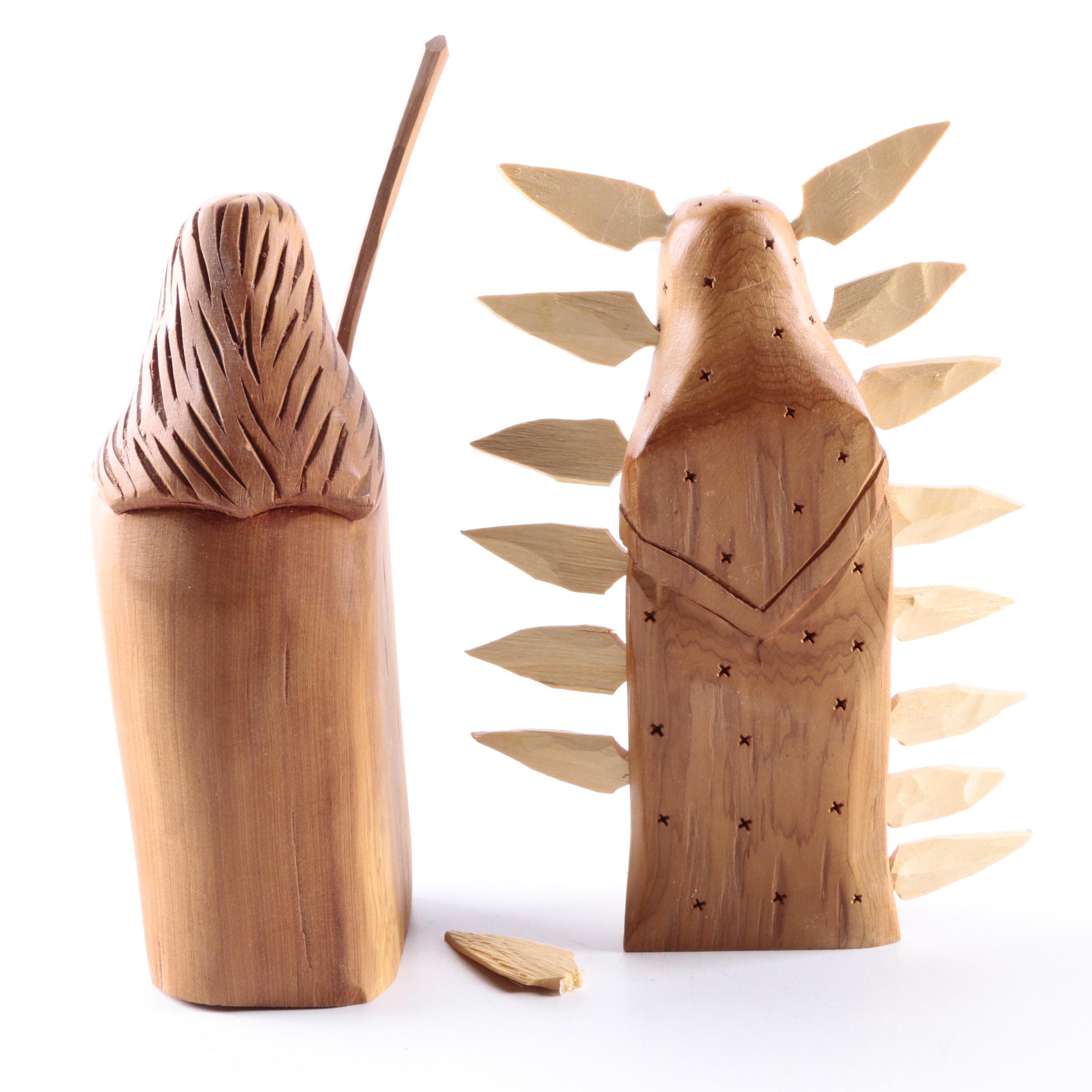 Hand Carved Wooden Christian Figurines