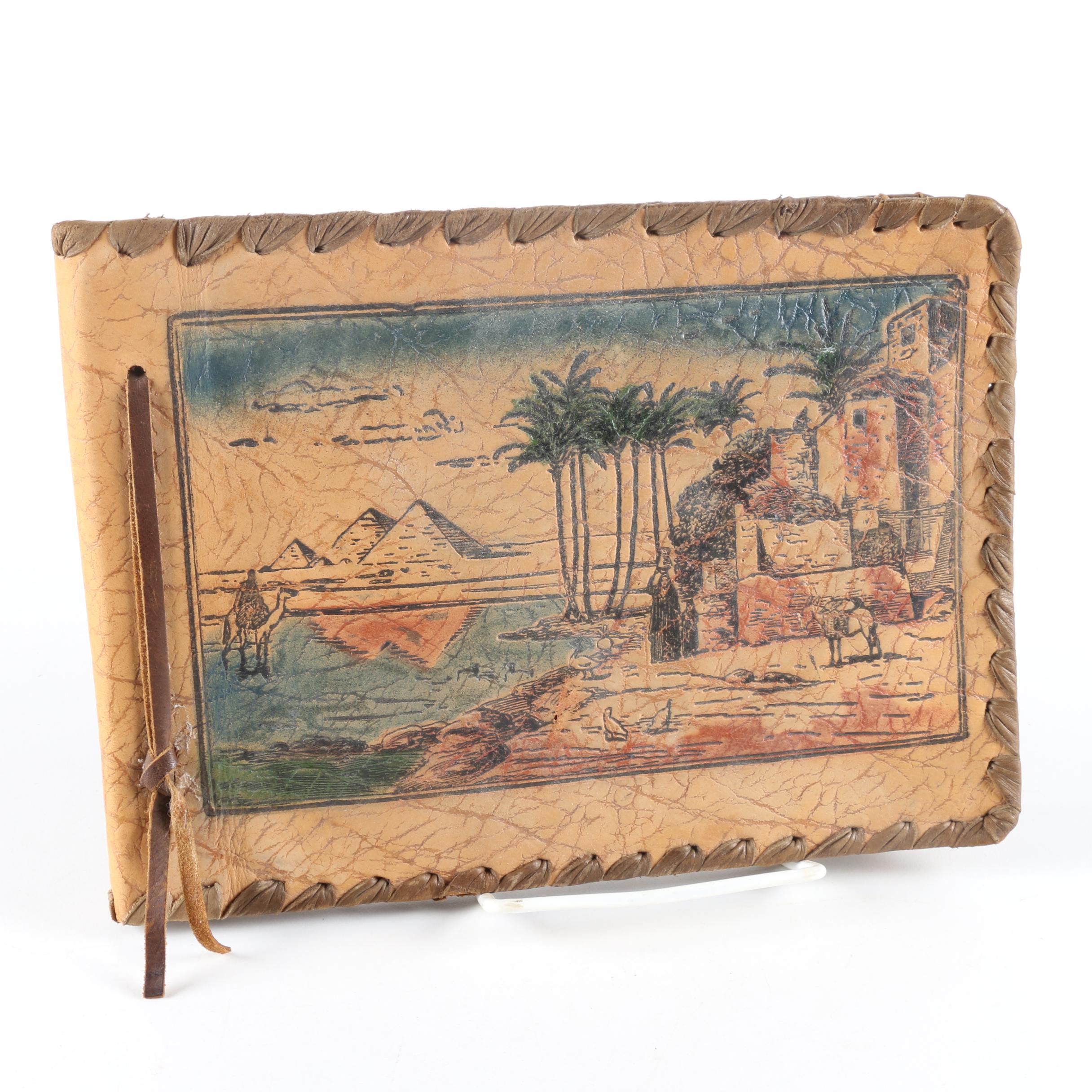 Vintage Jewelry Box and Leather Travel Photo Album