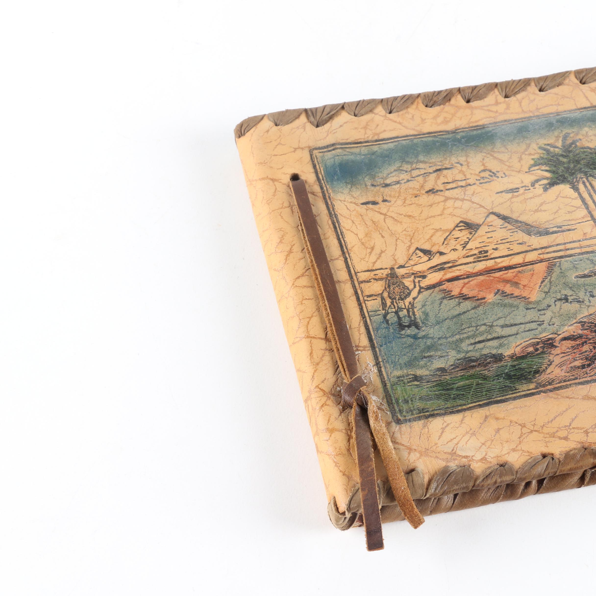 Vintage Jewelry Box and Leather Travel Photo Album