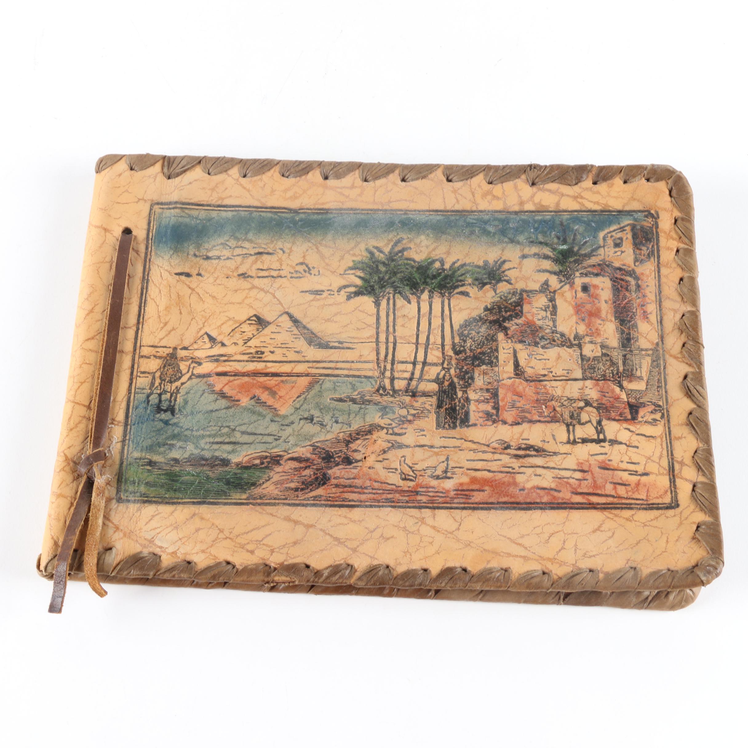 Vintage Jewelry Box and Leather Travel Photo Album