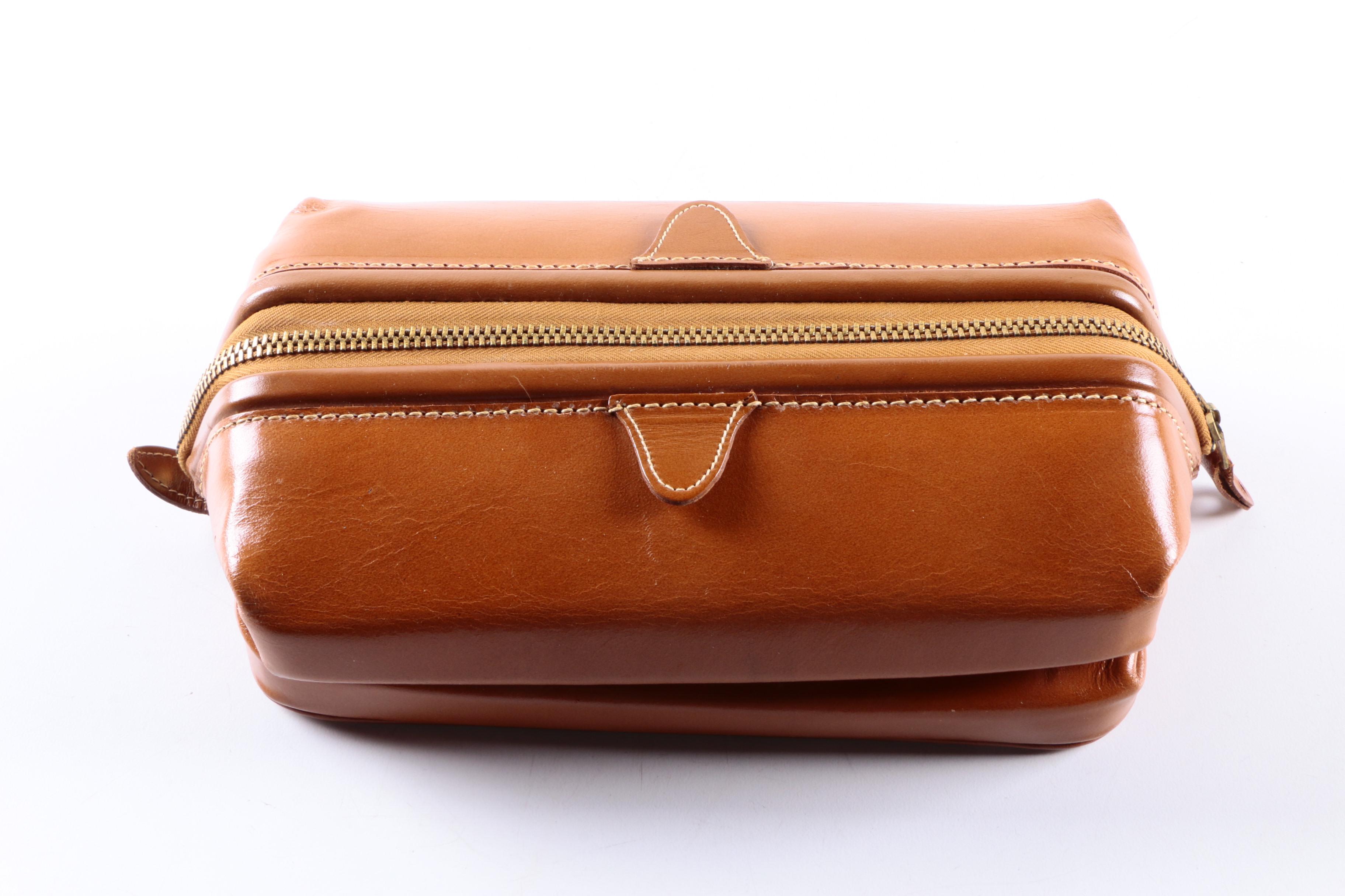 Dopp Kit with Vintage Sewing Case.