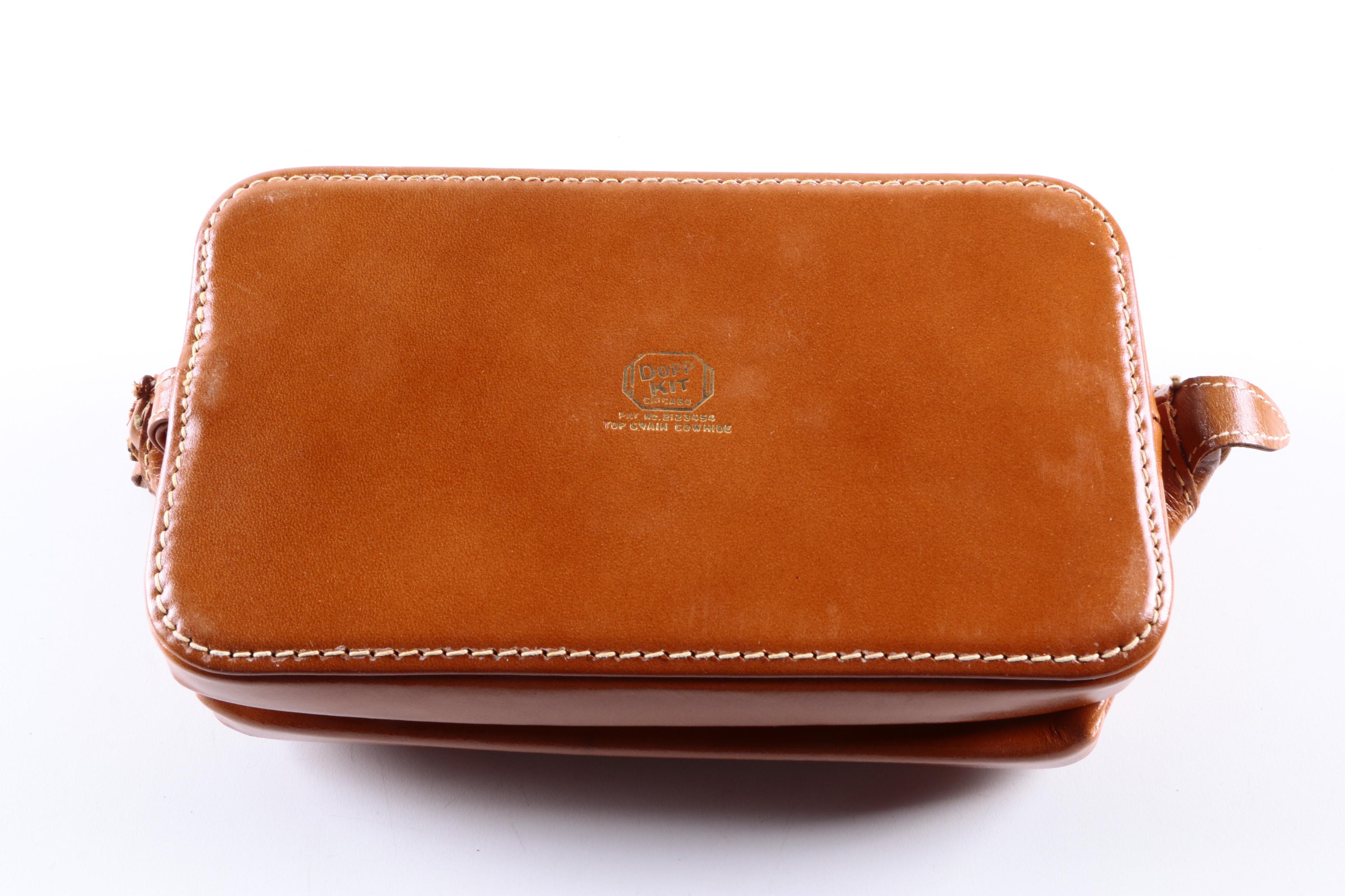 Dopp Kit with Vintage Sewing Case.