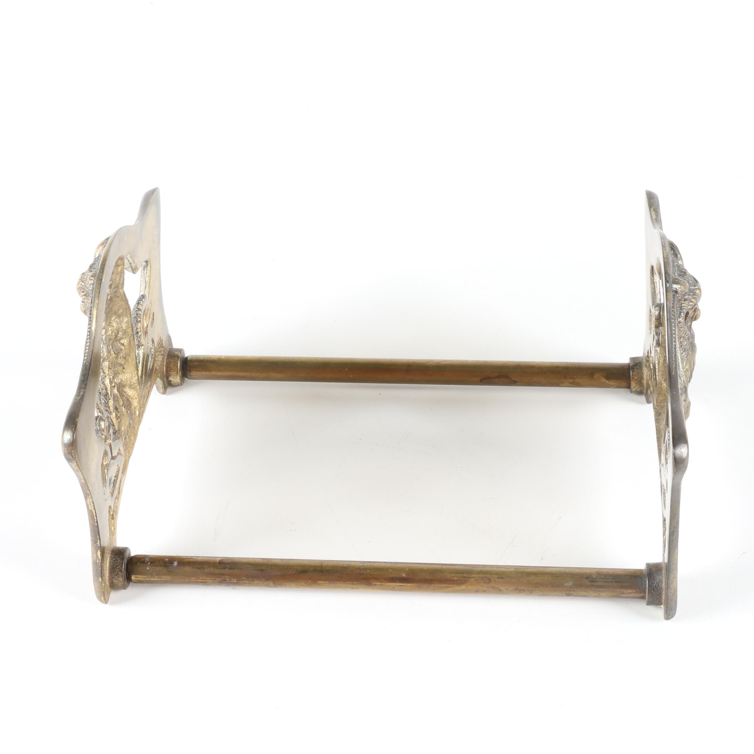 Art Nouveau Judd Brass Owl Telescoping Bookends